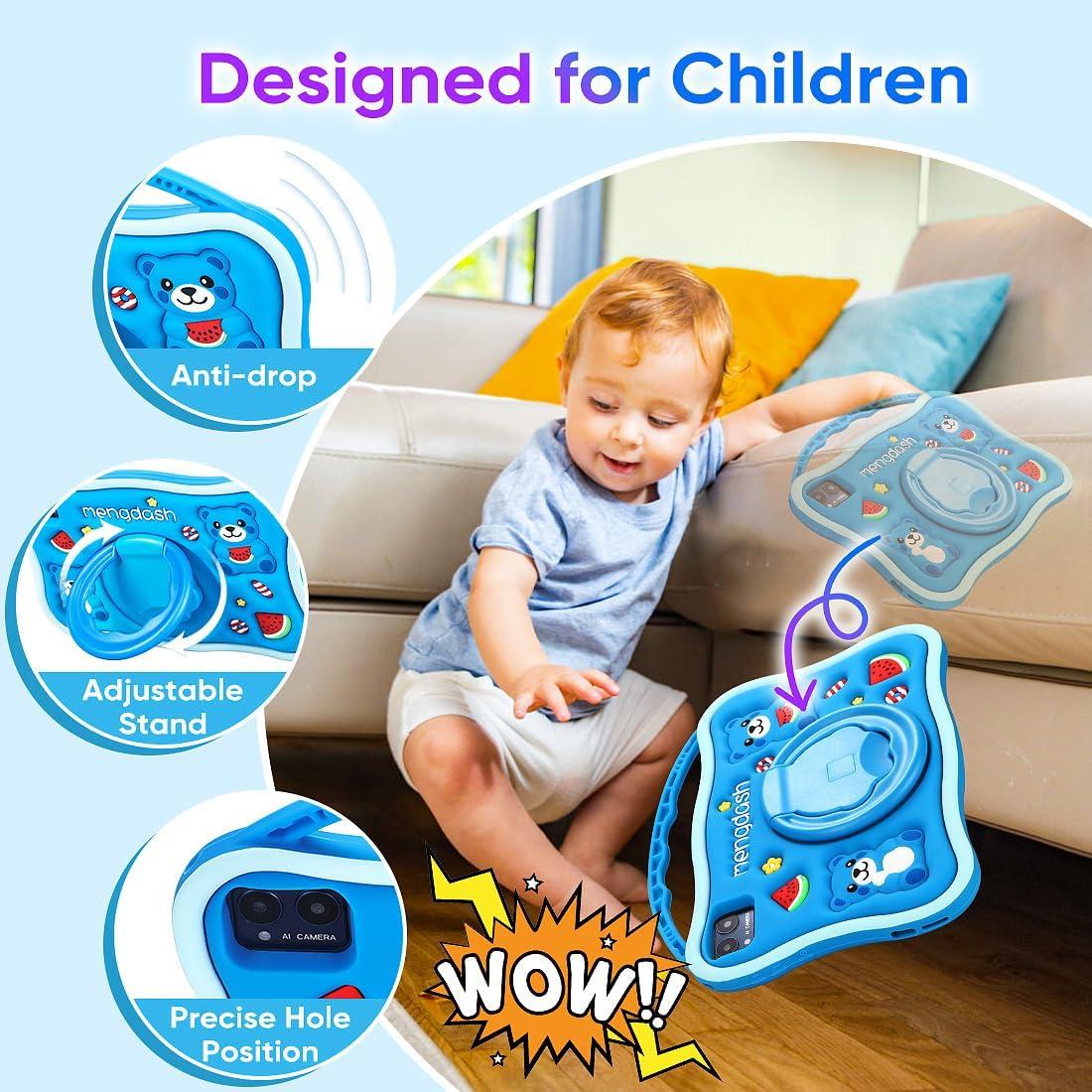 Tableta Educativa para Niños MengDash 10.1" 8GB RAM 64GB ROM Azul