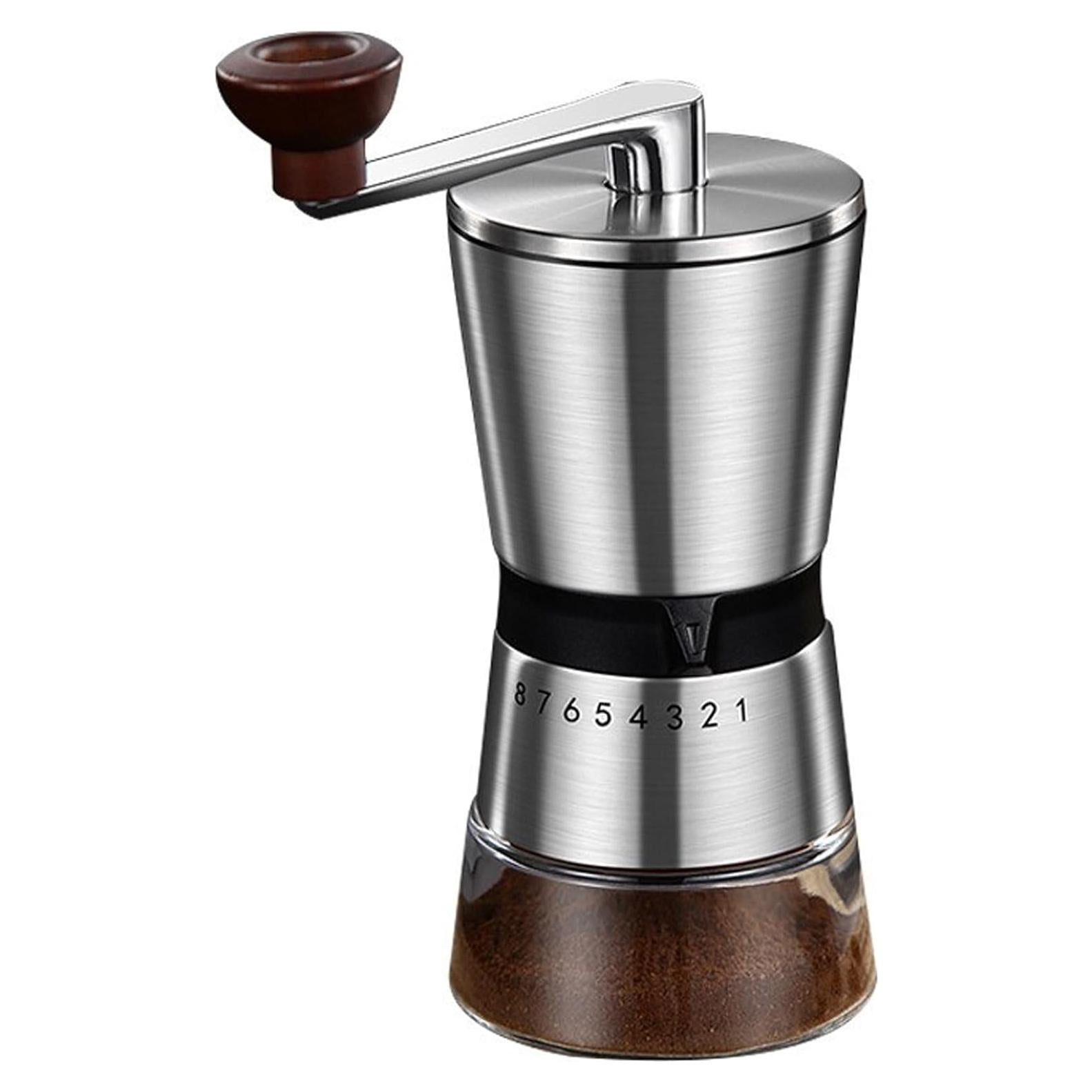 Molino de café manual EsteaCovo 80g 8 configuraciones acero inoxidable