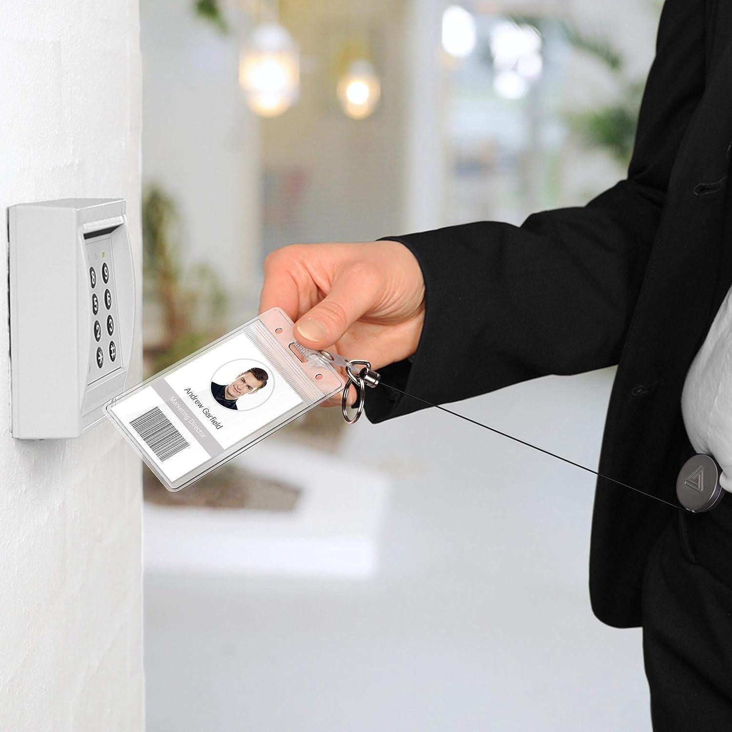 Combo 2 Sujetadores Insignias Retráctiles Azrra Negro Mate