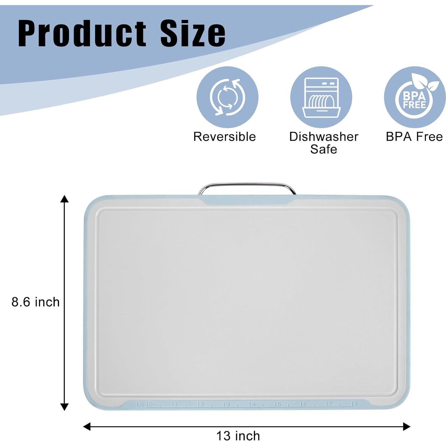 Tabla de Cortar Antideslizante ACAUTO 33x21.8 cm Plástico