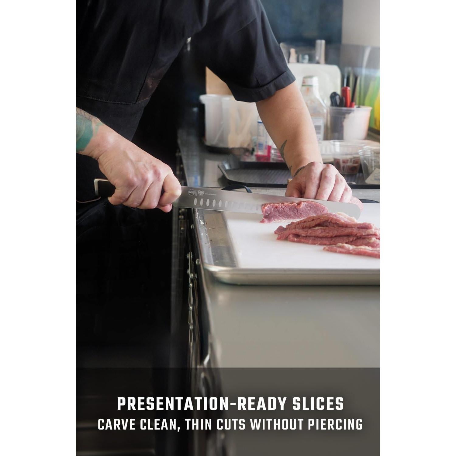 Cuchillo de Rebanar Dalstrong Serie Vanquish 30.5 cm Acero Alto Carbono