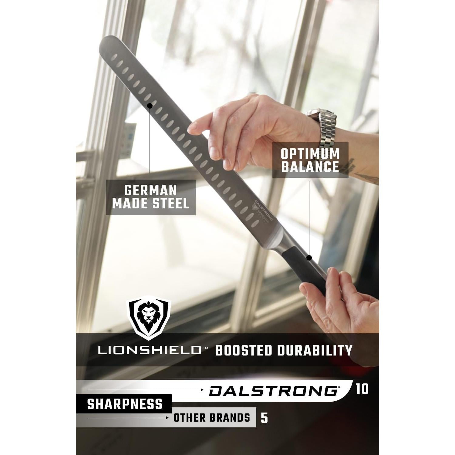 Cuchillo de Rebanar Dalstrong Serie Vanquish 30.5 cm Acero Alto Carbono