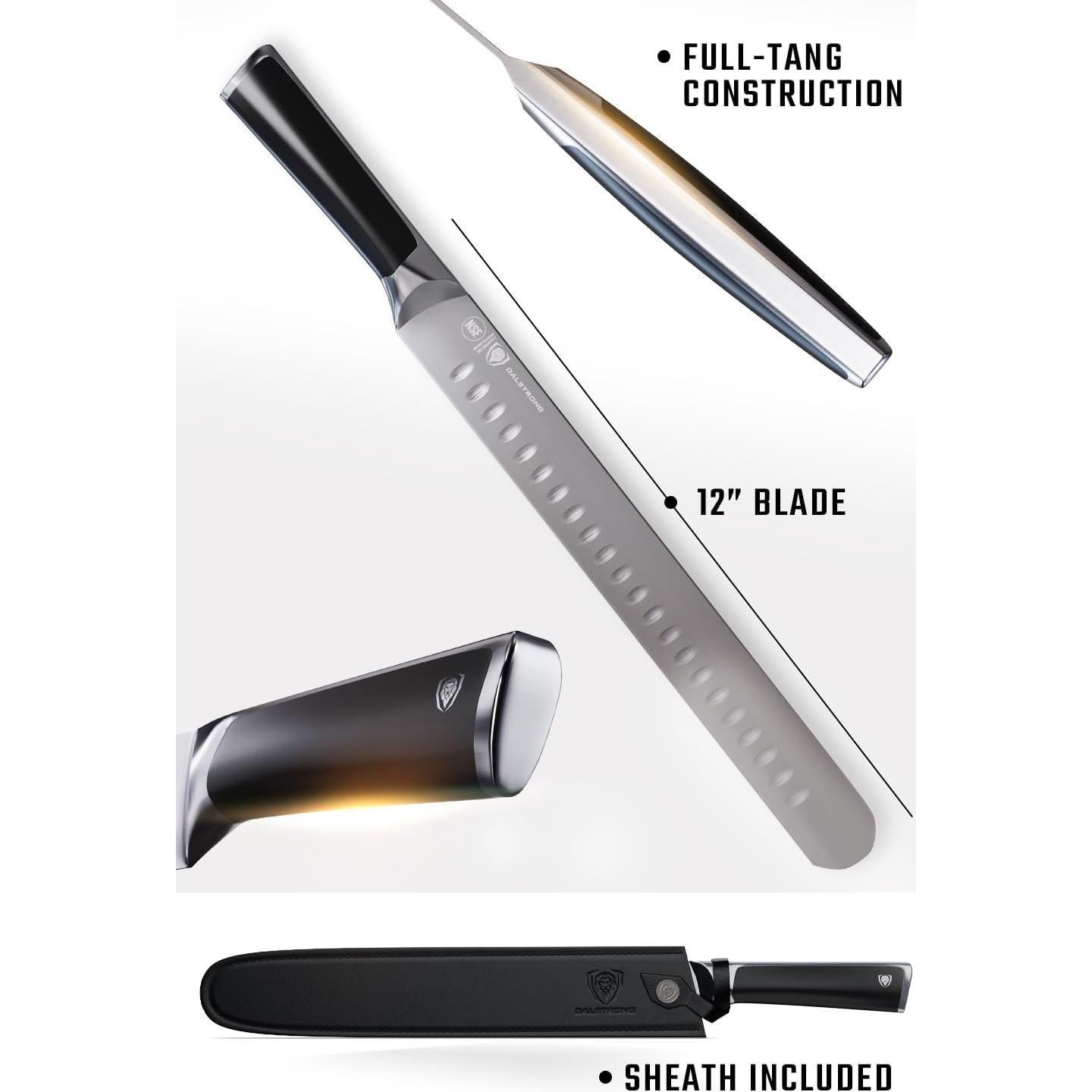 Cuchillo de Rebanar Dalstrong Serie Vanquish 30.5 cm Acero Alto Carbono