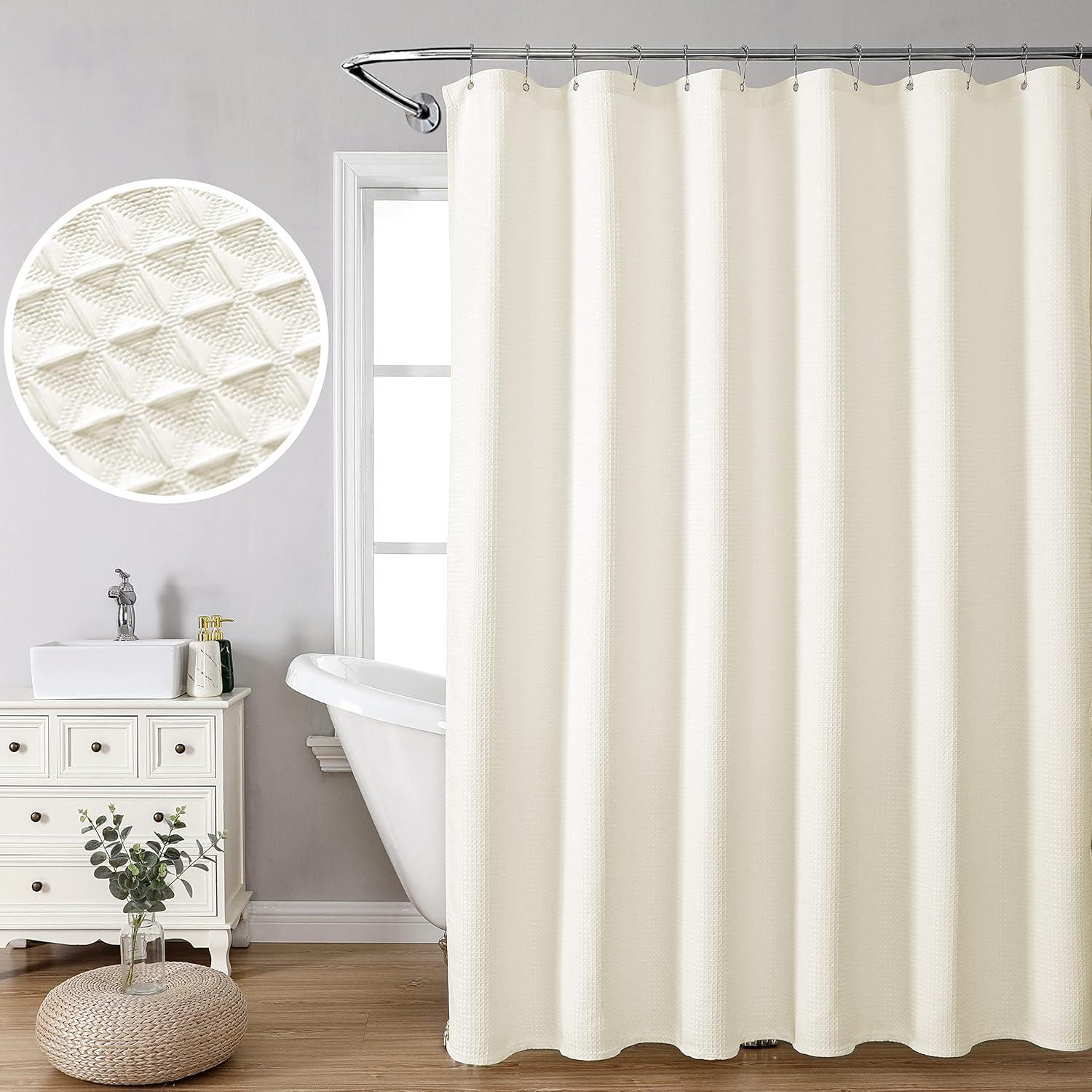 Cortina de Ducha Waffle Weave MISS SELECTEX Beige 48x72