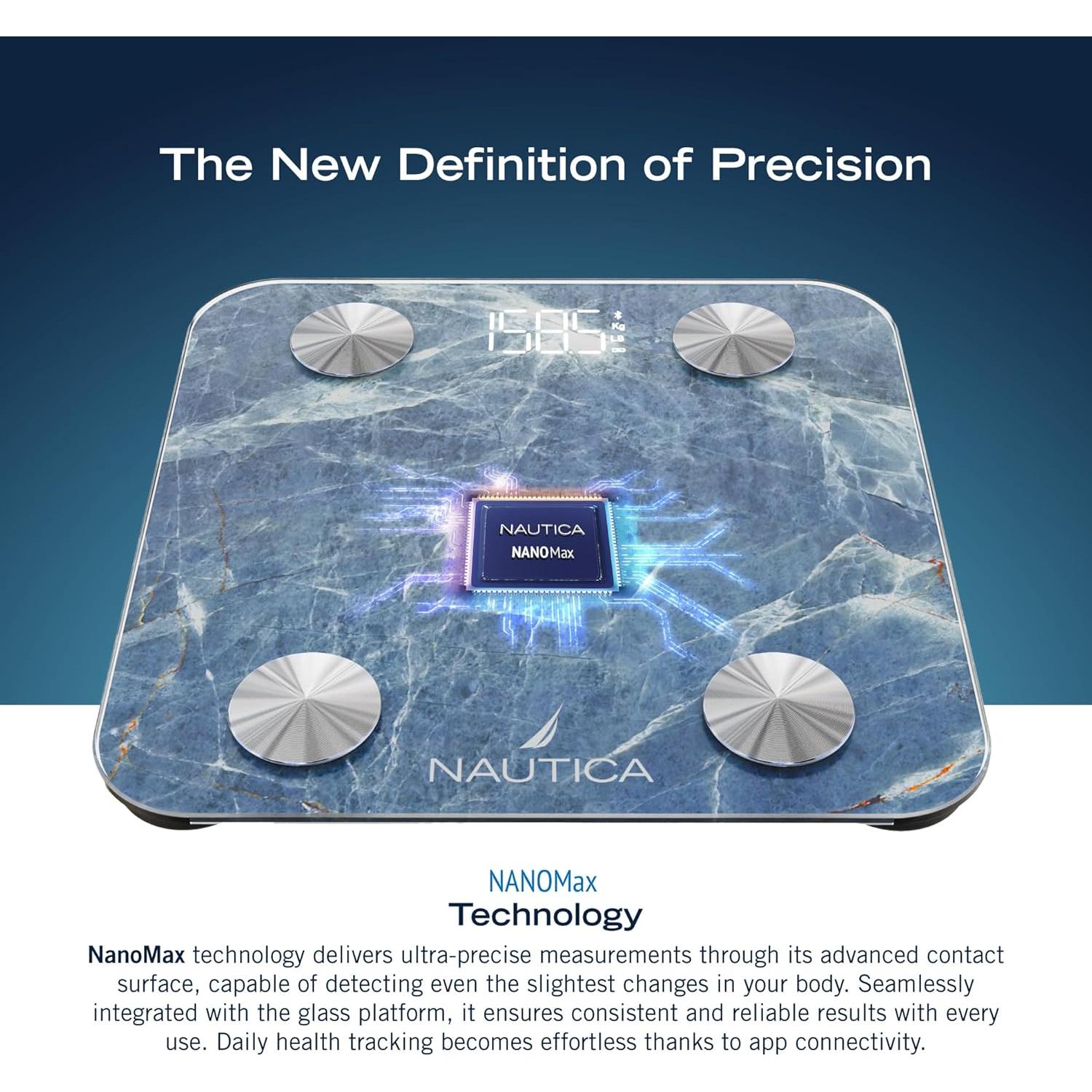 Báscula Digital Inteligente Nautica NTSC01 Bluetooth 179.83 kg