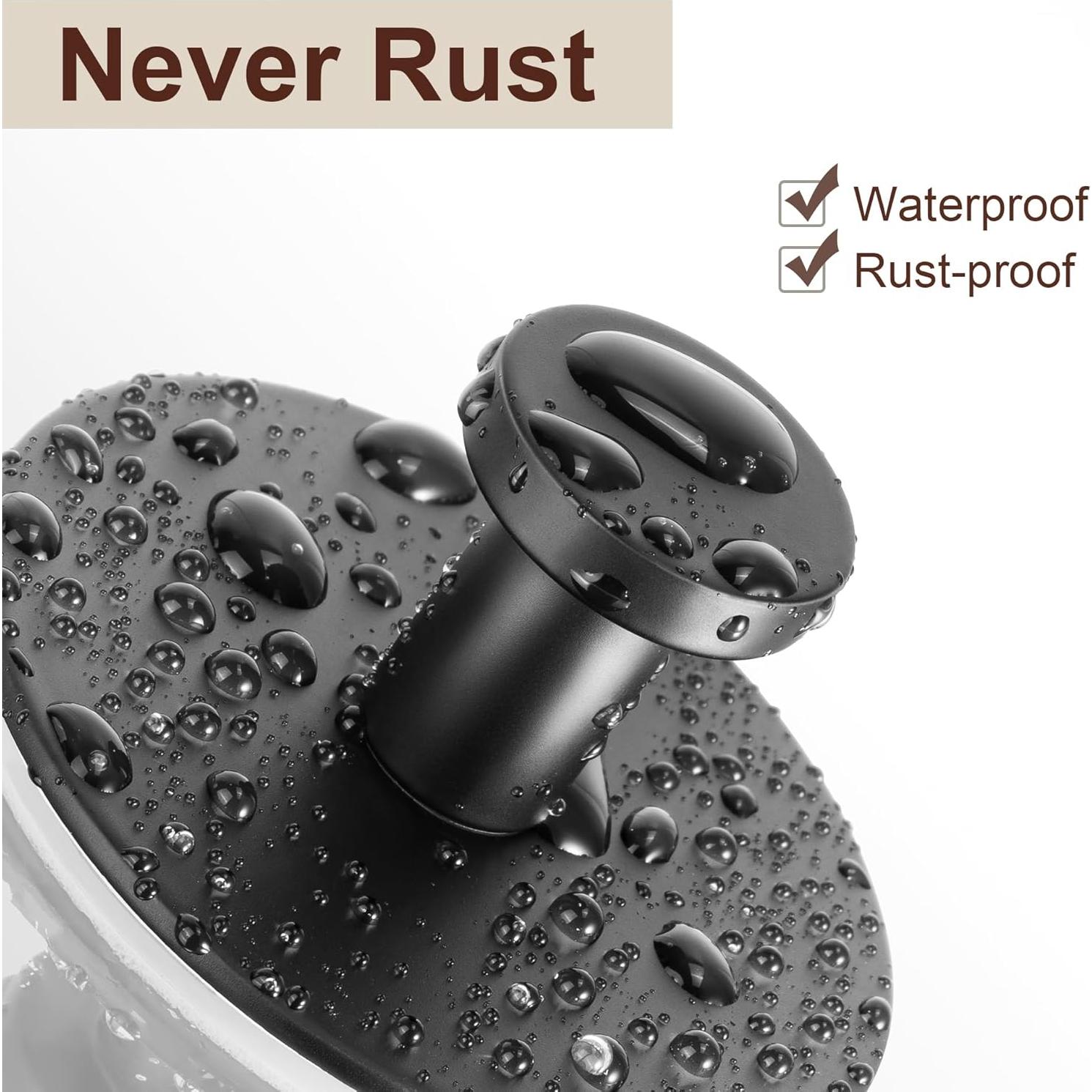 Ganchos de Pared para Toallas Bussdis - Acero Inoxidable Negro