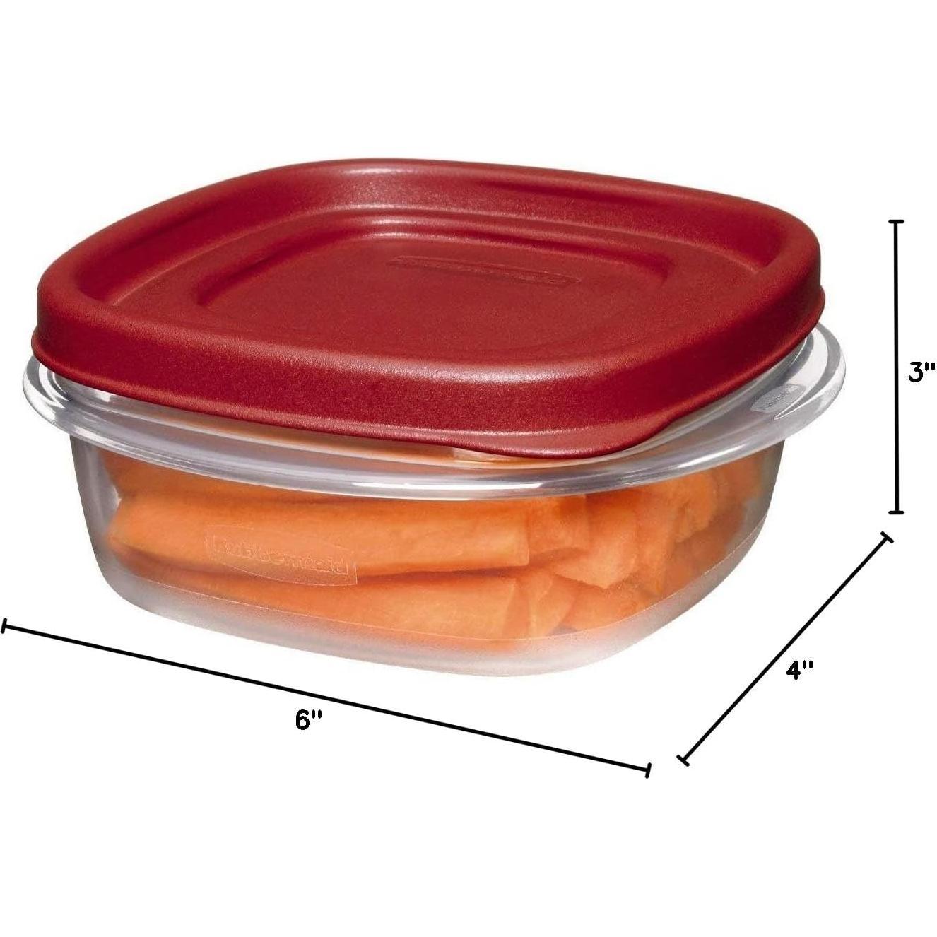 Contenedores de Almacenamiento Rubbermaid 1.25 Tazas - 9 Piezas