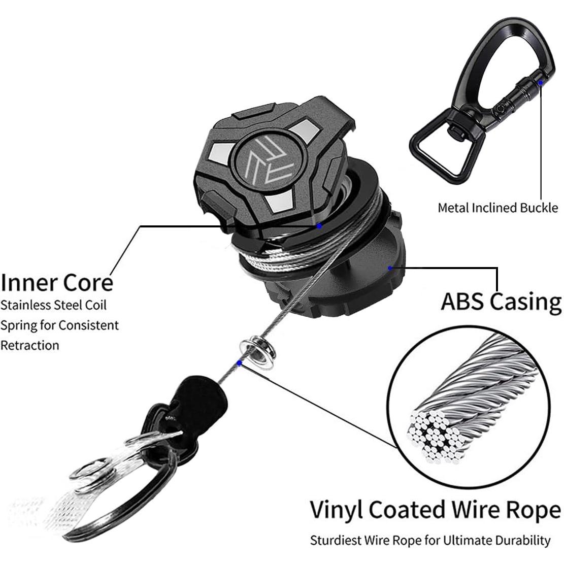 Porta Credenciales Retráctil DR DRACLISS 80 cm Alta Resistencia