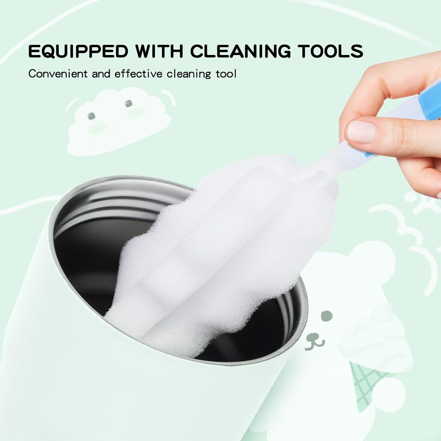 Taza de Café Inteligente Missdong 396g con Pantalla LED Verde