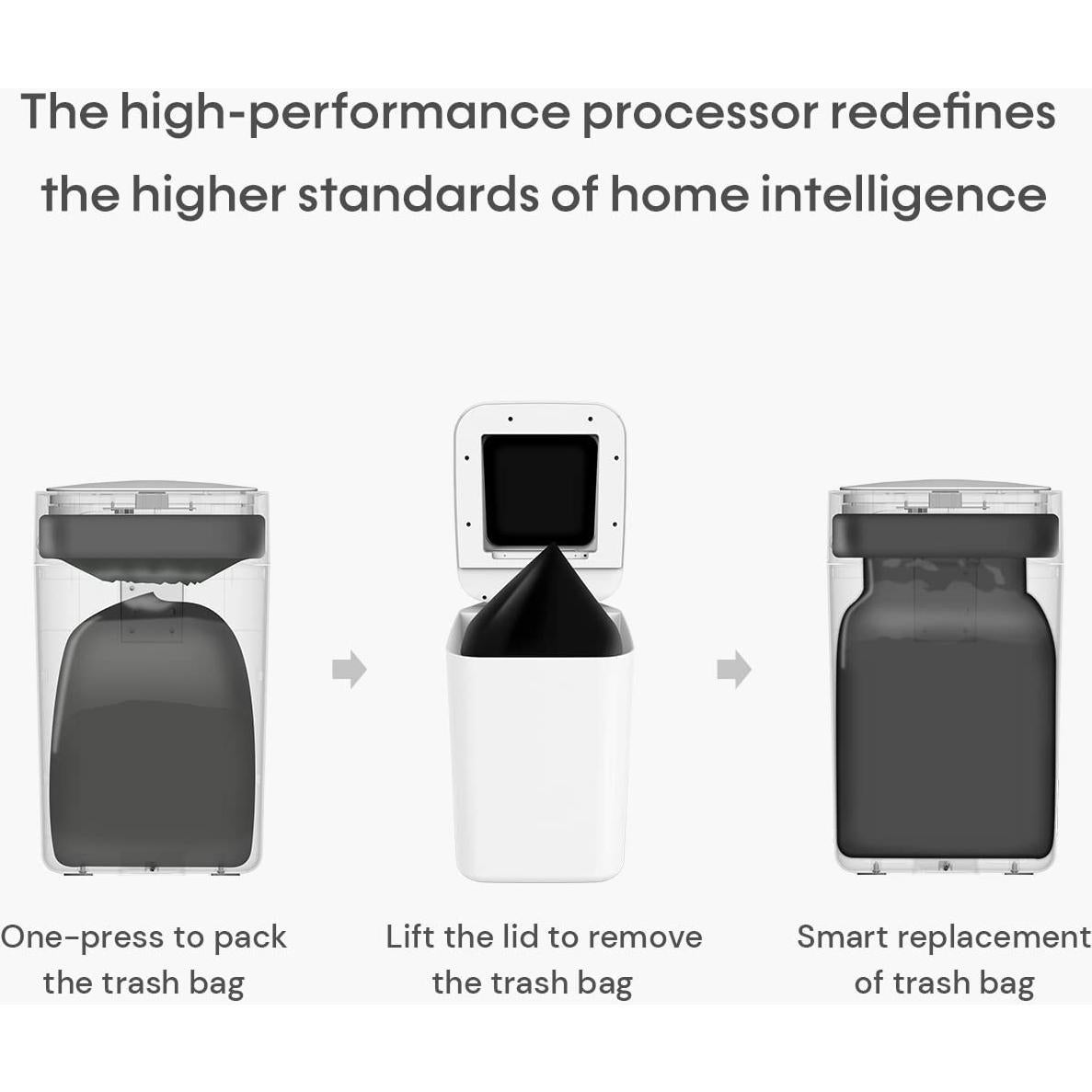 Basurero Automático Townew T1S 15.5L con Sensor de Movimiento