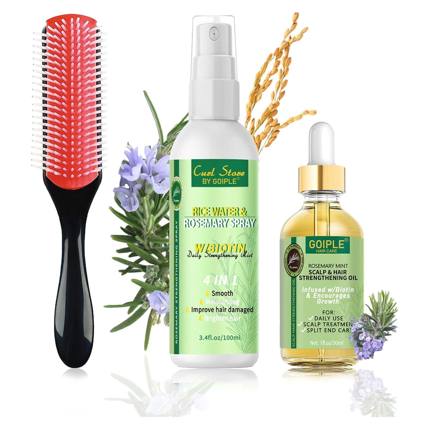 Spray de Agua de Romero y Aceite para Crecimiento del Cabello 33.4ml