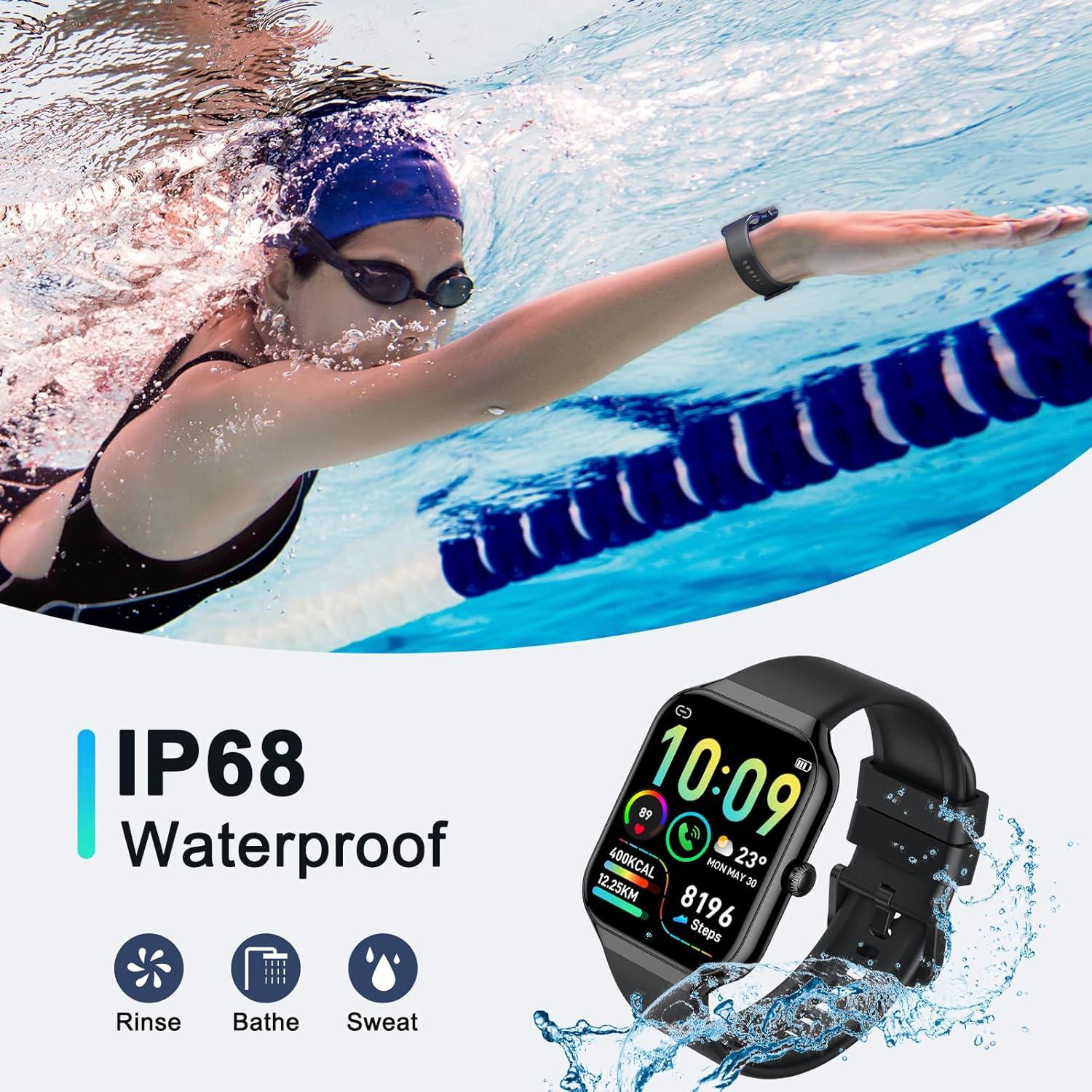 Reloj Inteligente Togala 1.96" HD Fitness IP68 Negro