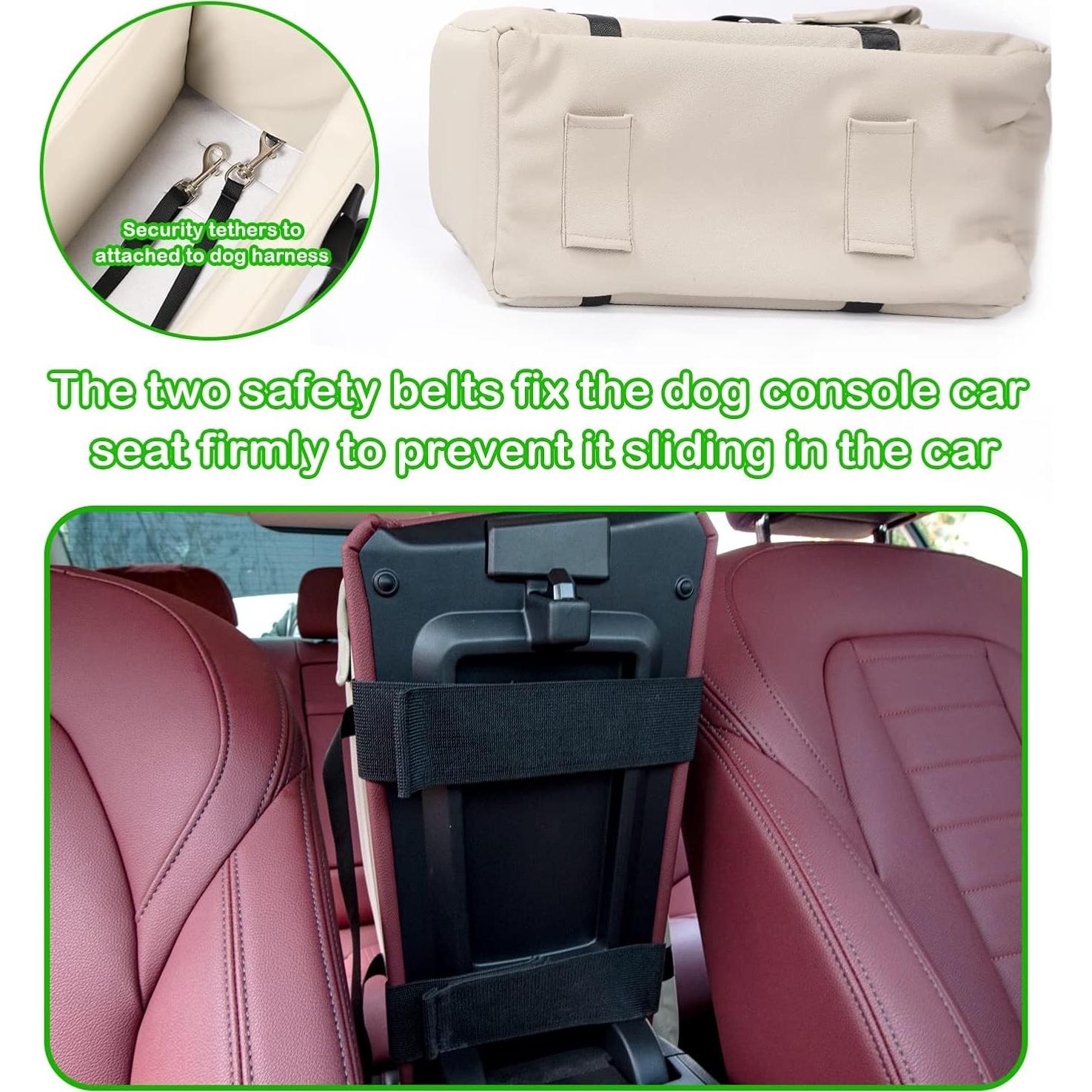 Asiento de coche para perros Asou 46x21.8x20.8 cm hasta 5.9 kg