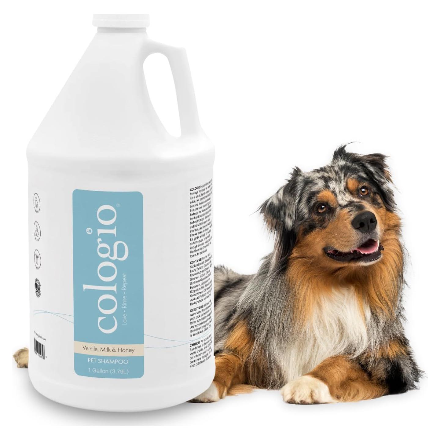 Champú Hidratante para Perros Cologio 3.785L Aroma Miel y Vainilla