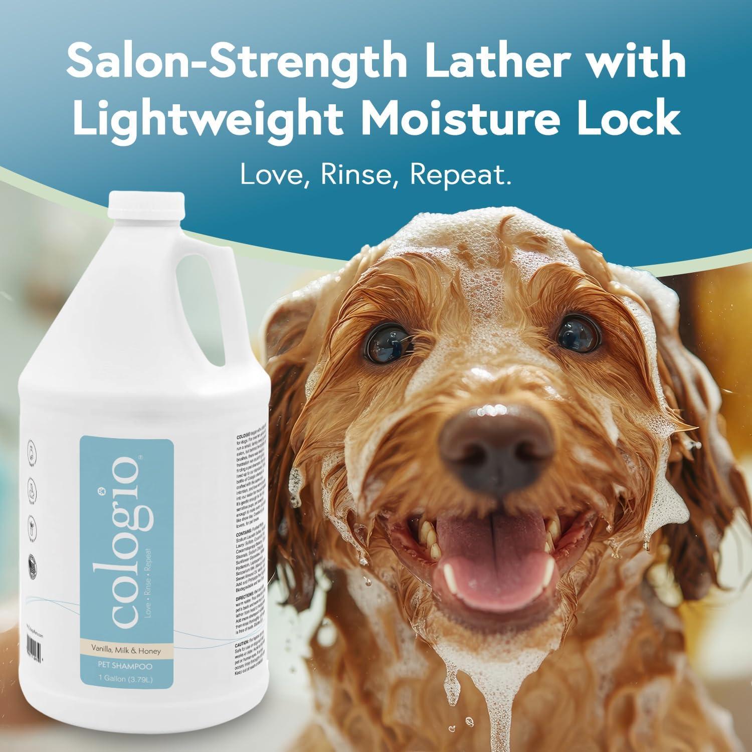Champú Hidratante para Perros Cologio 3.785L Aroma Miel y Vainilla