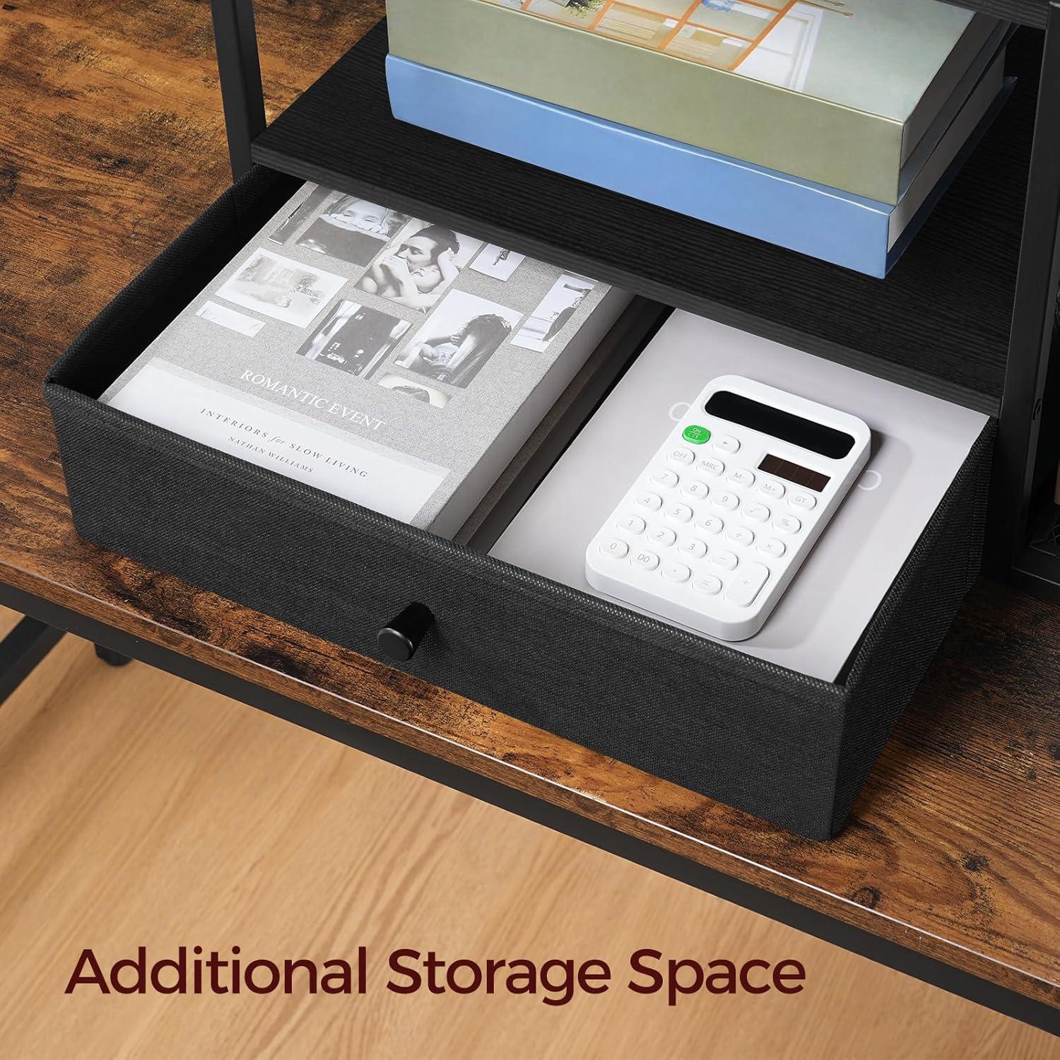 Soporte de Impresora de Escritorio MAHANCRIS Negro 2 Niveles