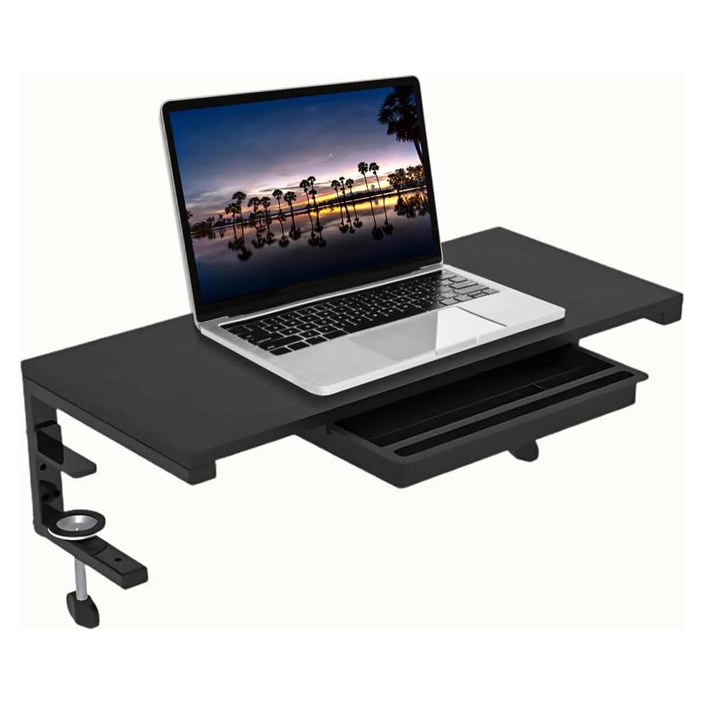 Soporte Elevador de Monitor Ergonómico ThriveHive con Cajón - Negro