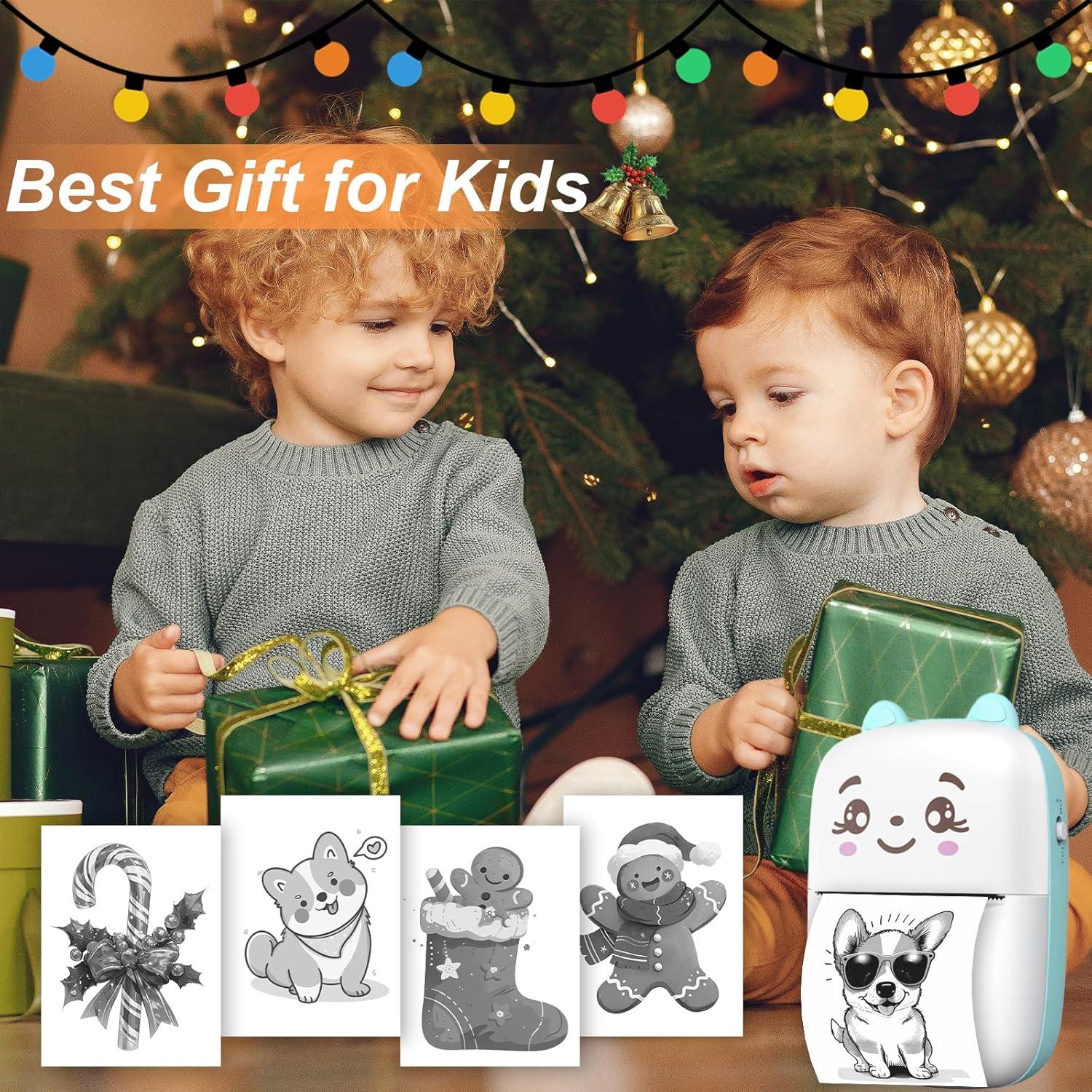 Impresora de Etiquetas Térmica Portátil Funducts A1 Azul 5 Rollos