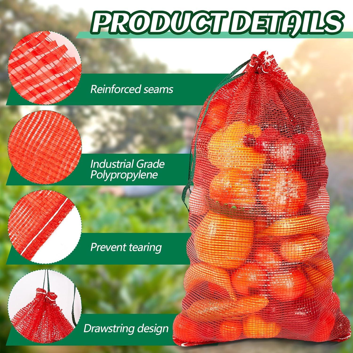 Bolsas de Malla Reutilizables Berlune 50 Pcs 45x75 cm 20 kg