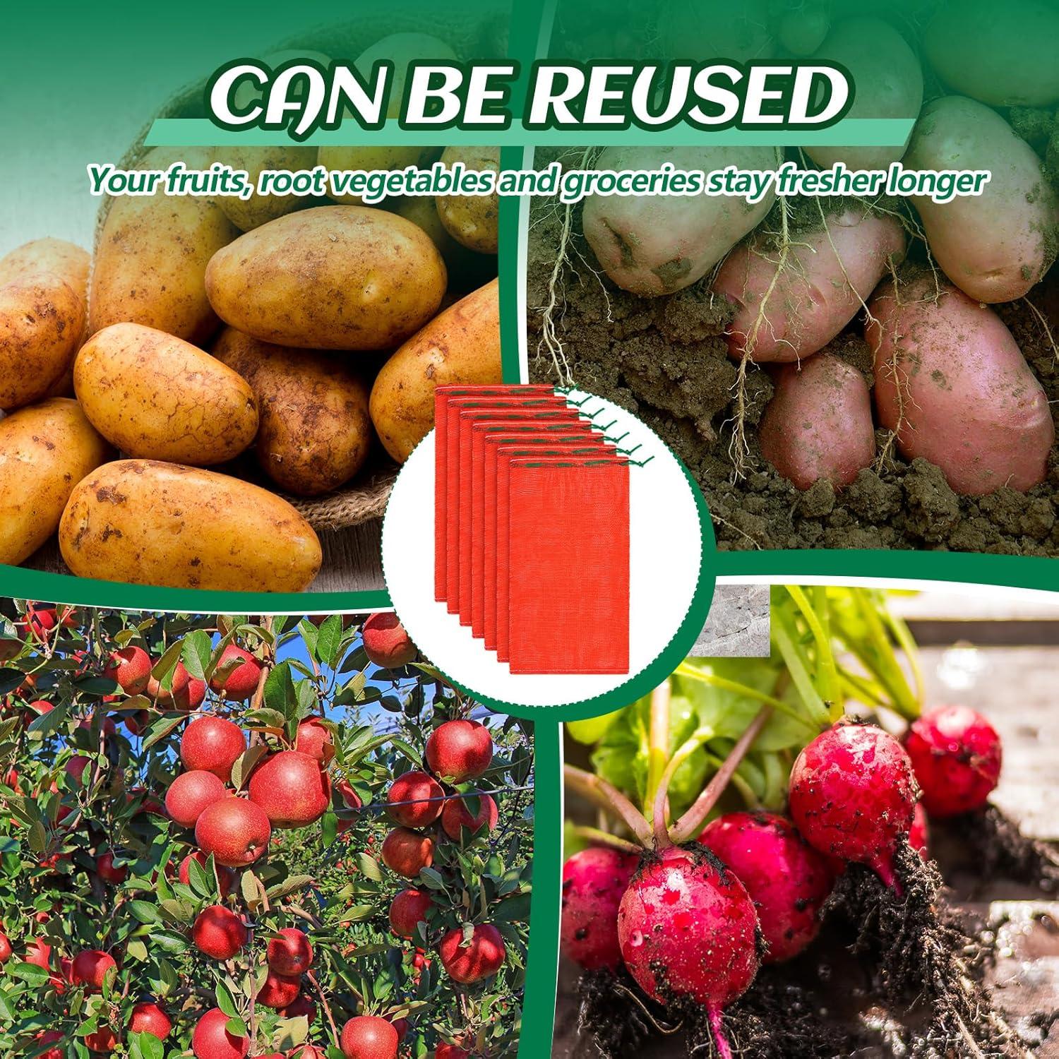 Bolsas de Malla Reutilizables Berlune 50 Pcs 45x75 cm 20 kg