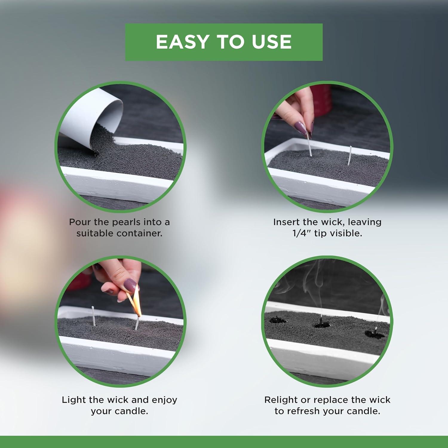 Kit de Velas de Arena Perlada Nimaware - 30 Mechas, 348.7g