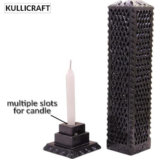 Soporte de Incienso de Piedra Jabón Negro KC KULLICRAFT 27.94 cm