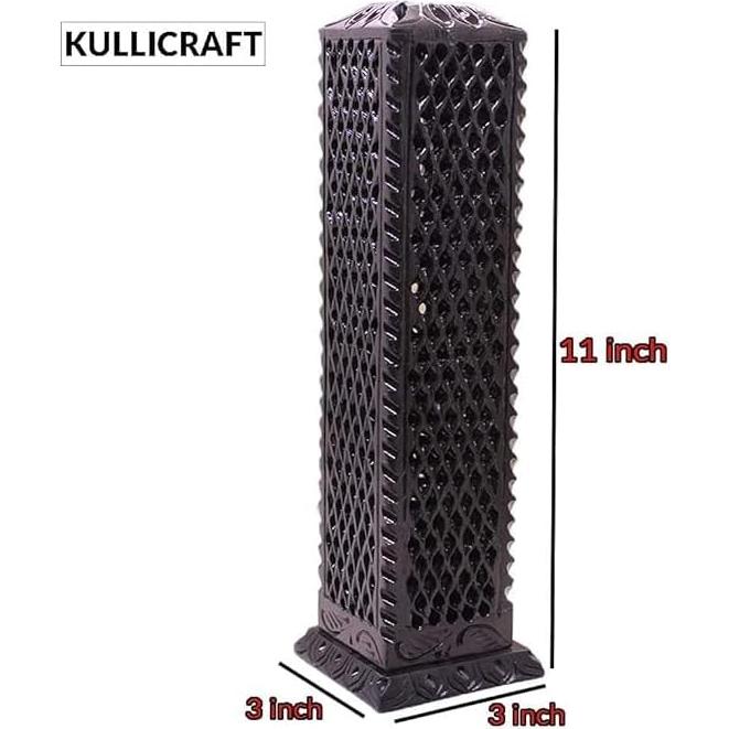 Soporte de Incienso de Piedra Jabón Negro KC KULLICRAFT 27.94 cm