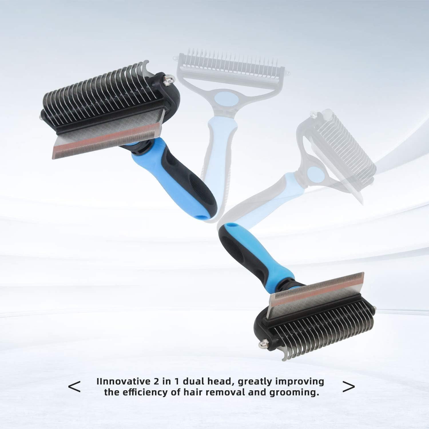 Rasqueta Doble Cara JAKEMY para Gatos y Perros 2 en 1