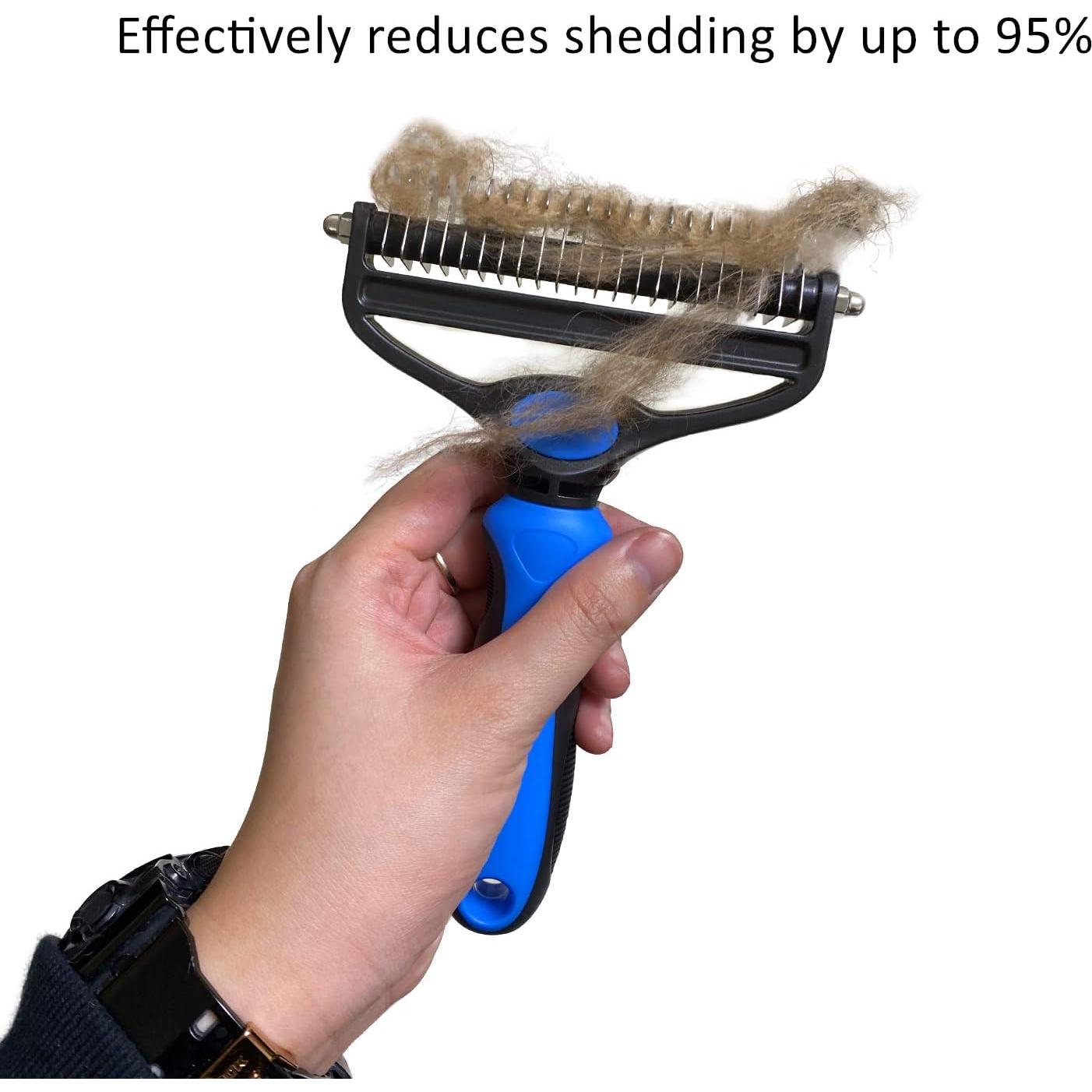 Rasqueta Doble Cara JAKEMY para Gatos y Perros 2 en 1