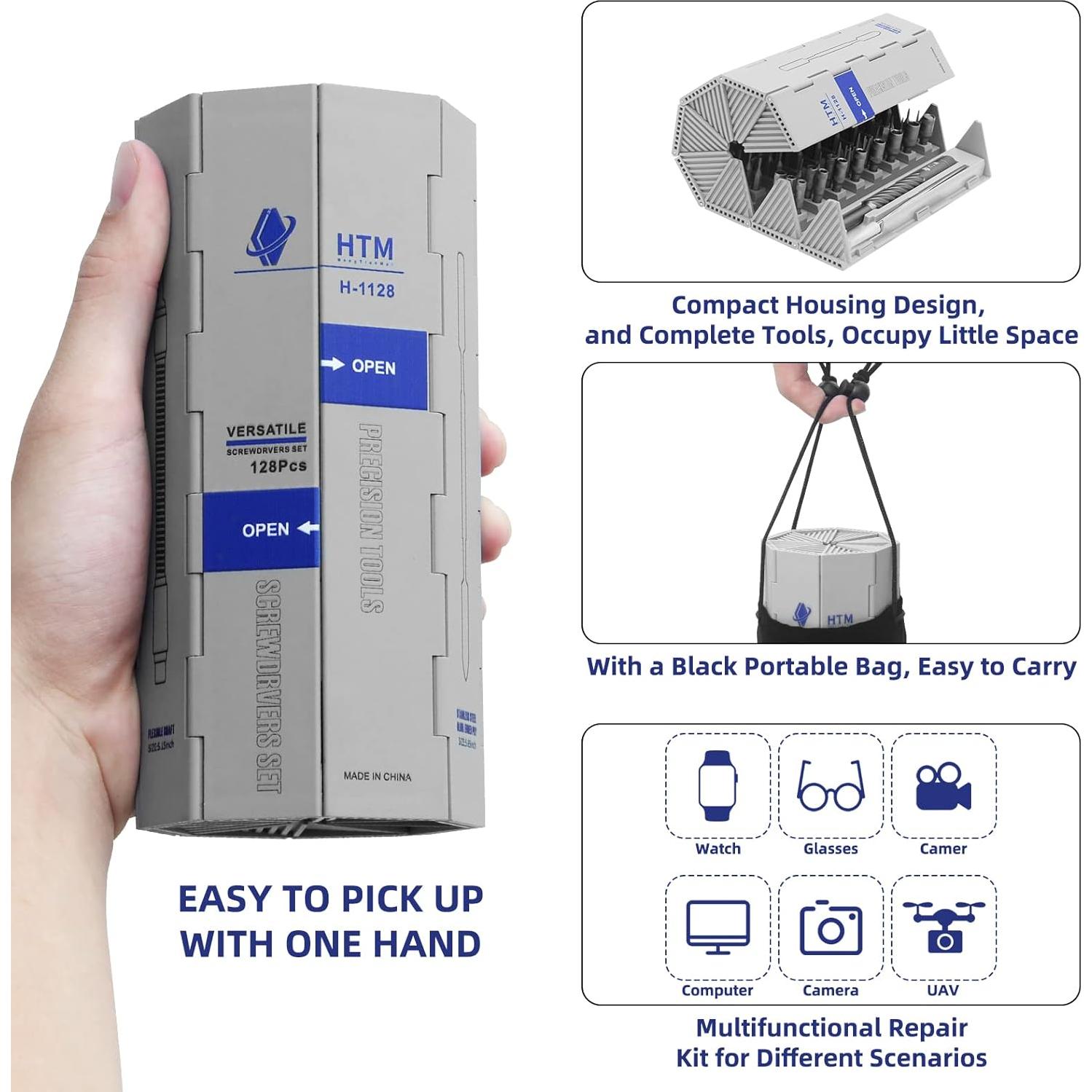 Juego de Destornilladores de Precisión 142 en 1 HengTianMei