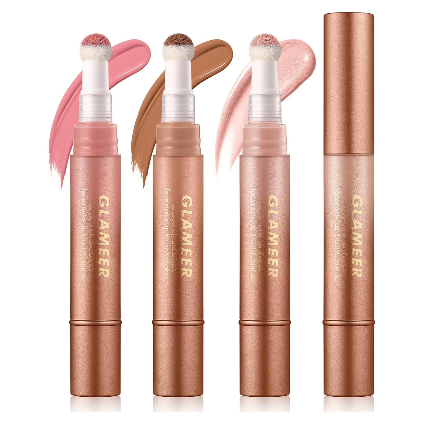 Stick de Rubor Líquido GLAMEER 29.57 ml Rosa2 - Maquillaje Profesional