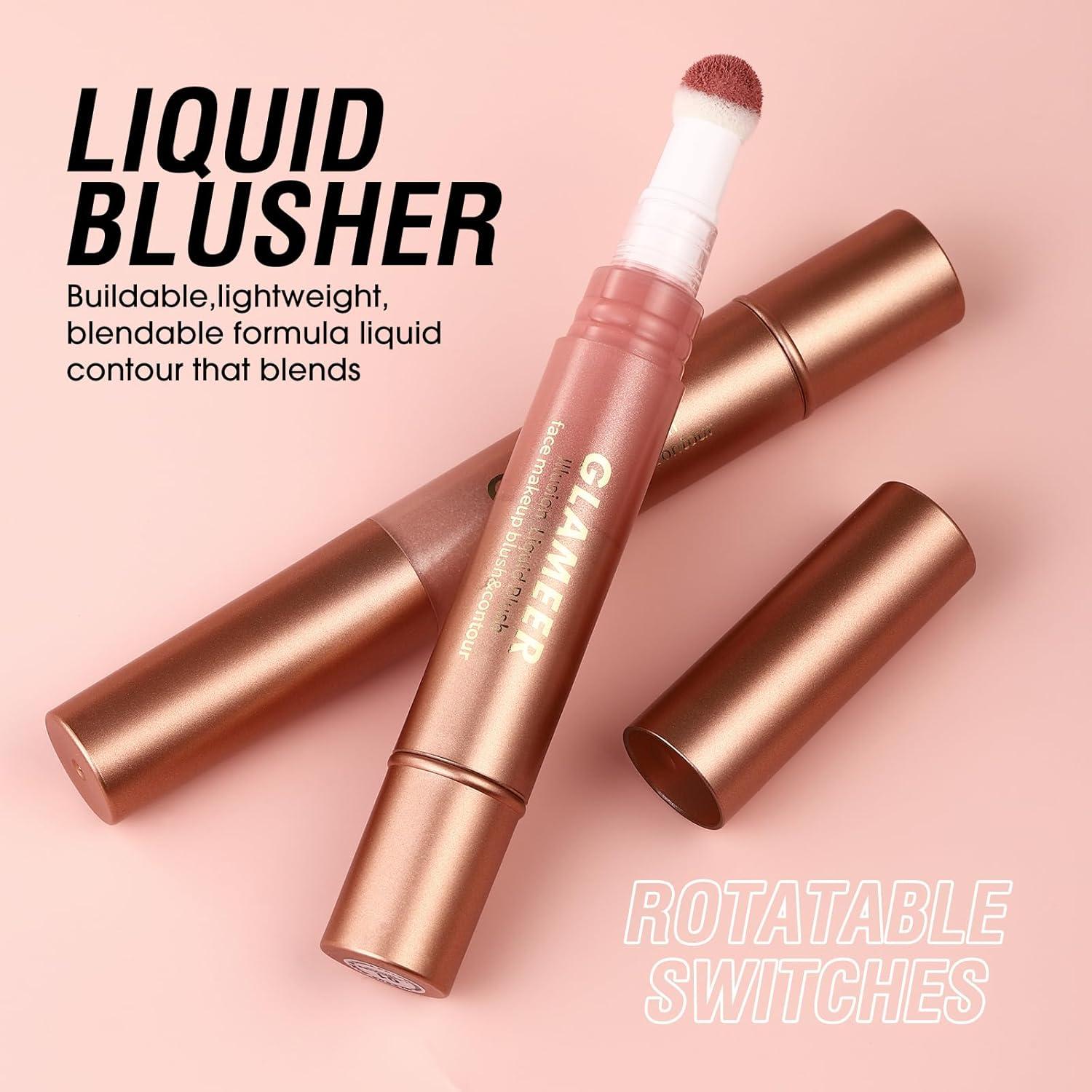 Stick de Rubor Líquido GLAMEER 29.57 ml Rosa2 - Maquillaje Profesional