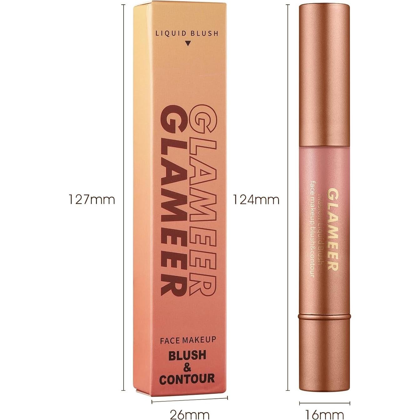 Stick de Rubor Líquido GLAMEER 29.57 ml Rosa2 - Maquillaje Profesional