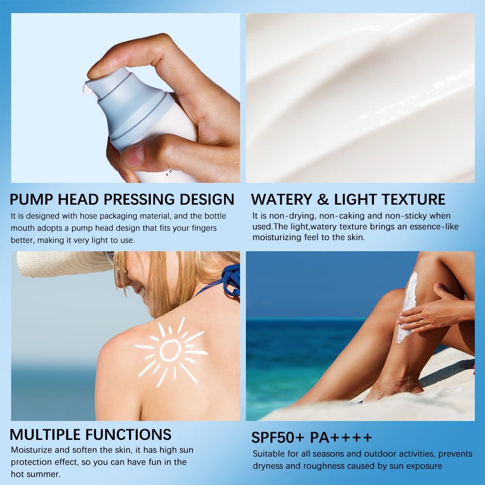 Protector Solar Centella SPF50 XBGEZK 2 Pcs Suero Hidratante