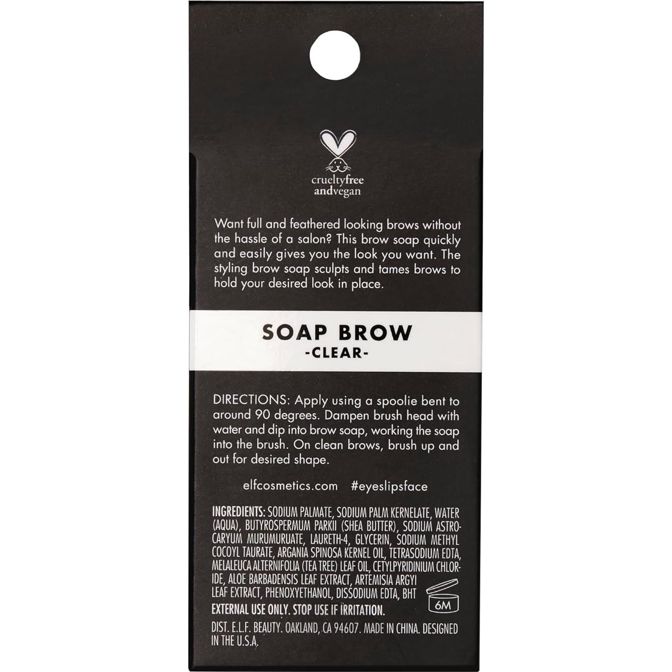 e.l.f. Jabón de Cejas Transparente 9.92g - Fijación Larga Duración