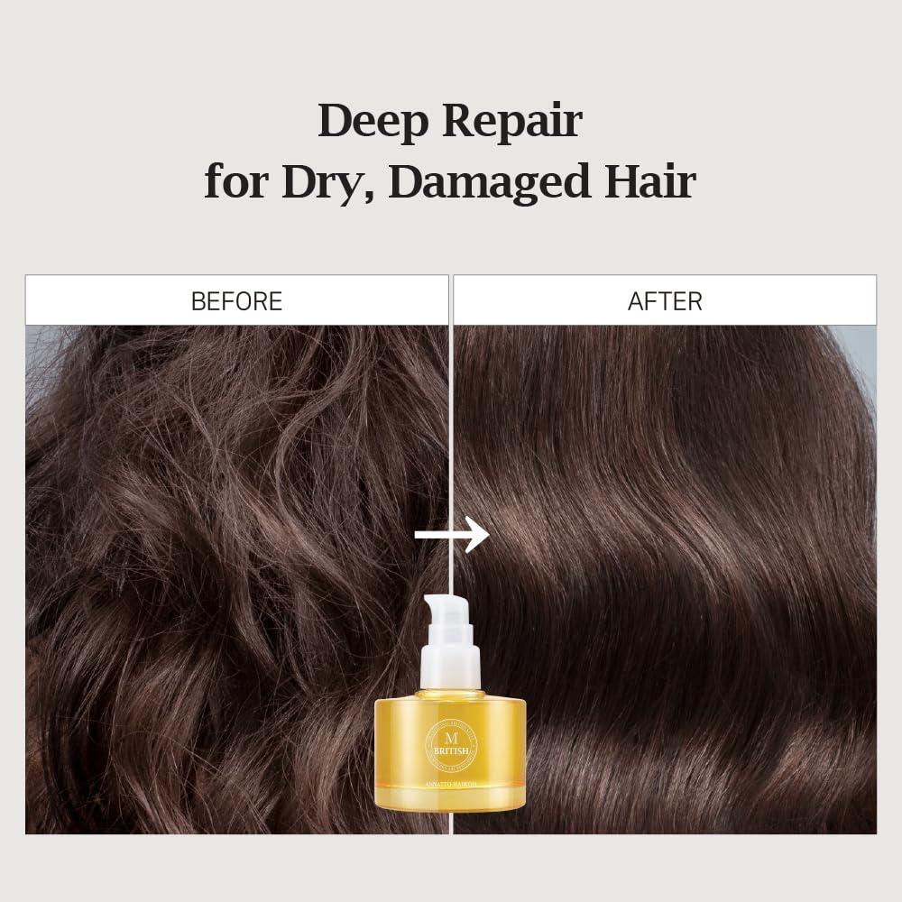 Aceite para Cabello Annatto BRITISH M 70.87 ml - Hidratación y Brillo