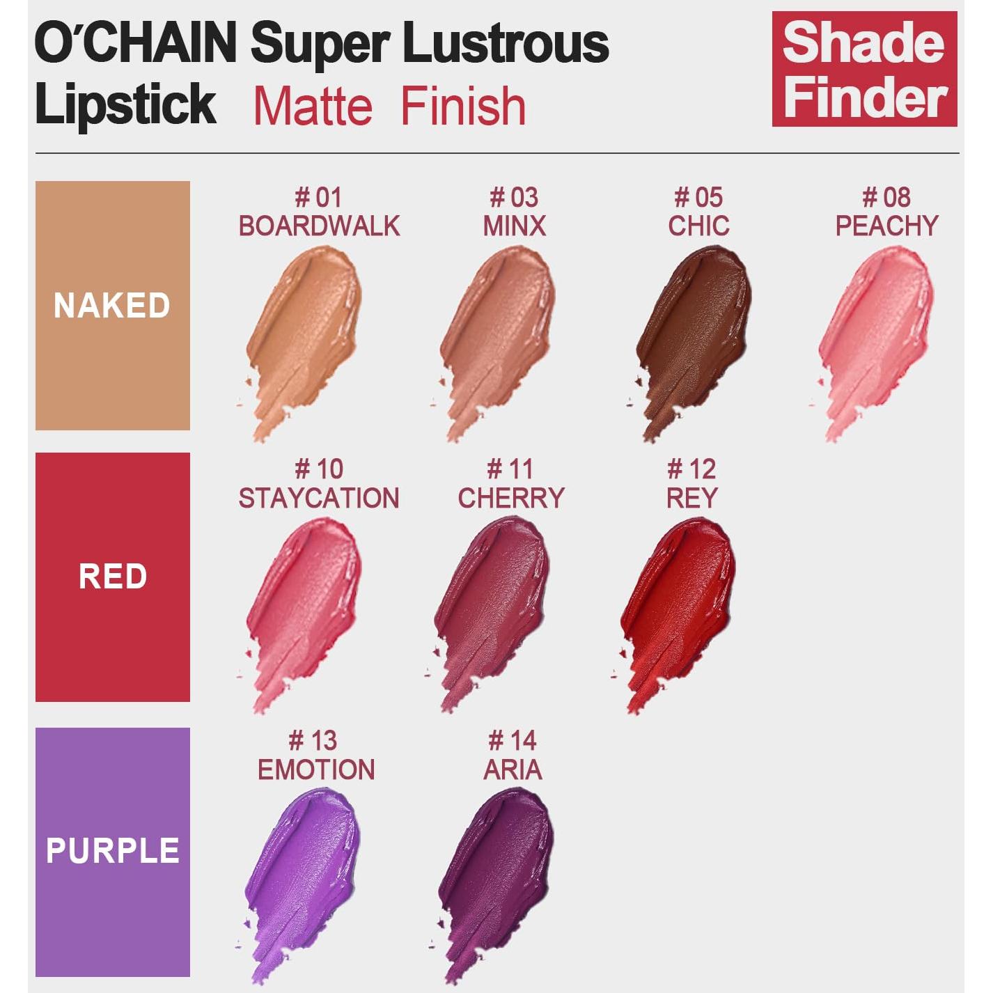 Labial Mate O'CHAIN 3.4g Marrón Larga Duración Vegano