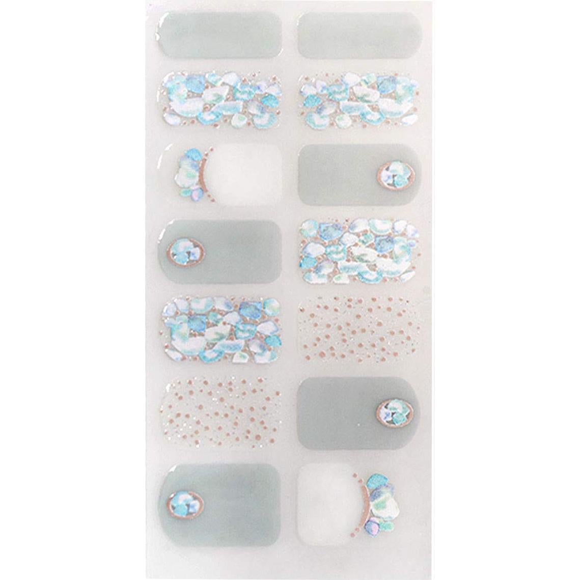 Pegatinas de Uñas SIUSIO 70 Pcs con Lima de Cristal 11.5cm