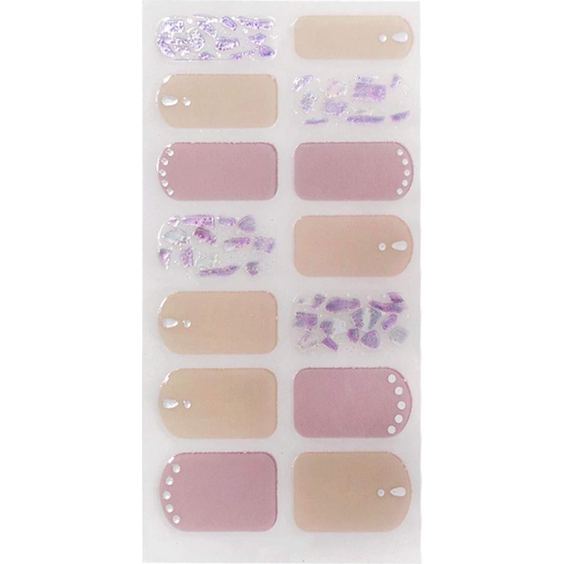 Pegatinas de Uñas SIUSIO 70 Pcs con Lima de Cristal 11.5cm