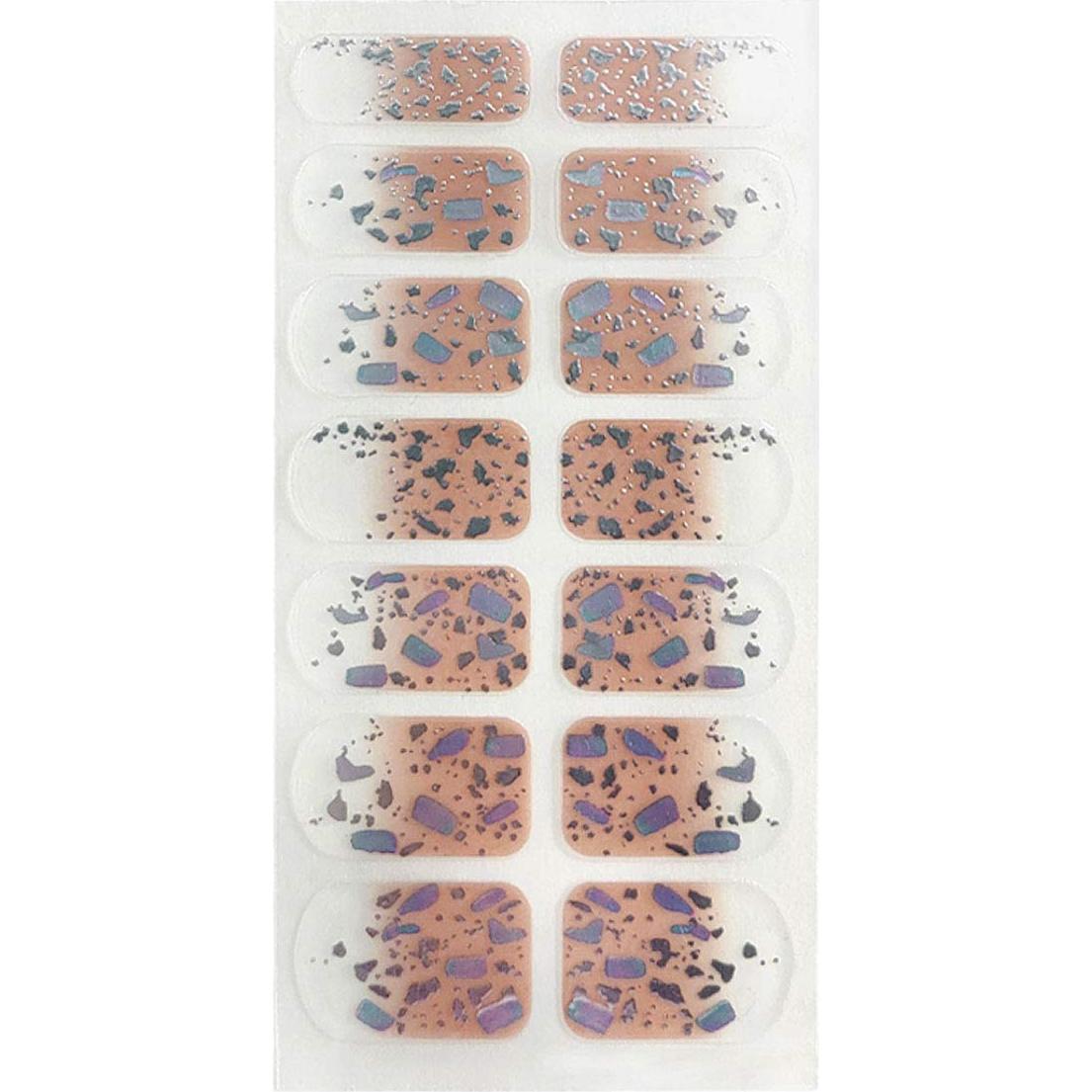 Pegatinas de Uñas SIUSIO 70 Pcs con Lima de Cristal 11.5cm