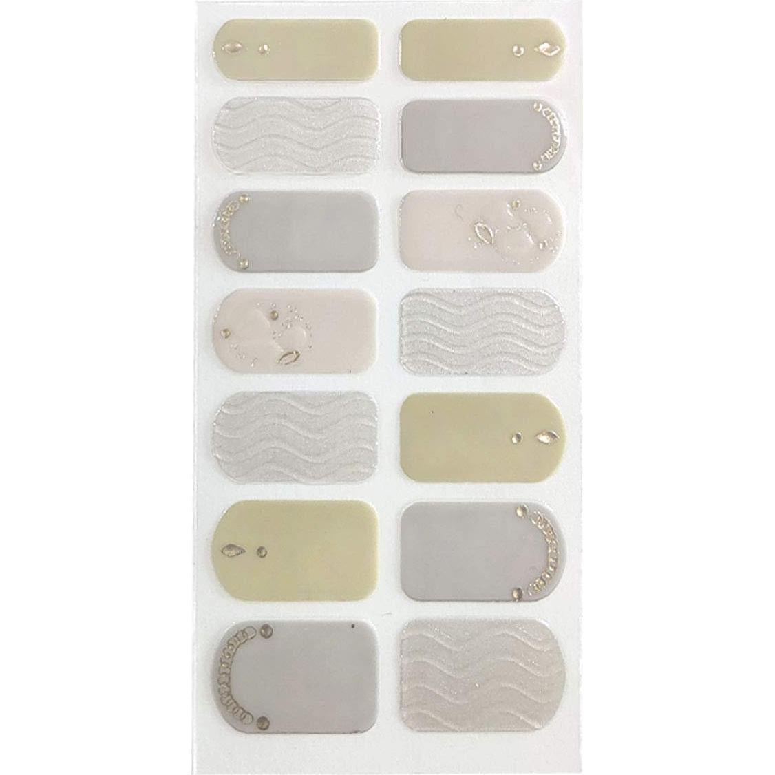 Pegatinas de Uñas SIUSIO 70 Pcs con Lima de Cristal 11.5cm