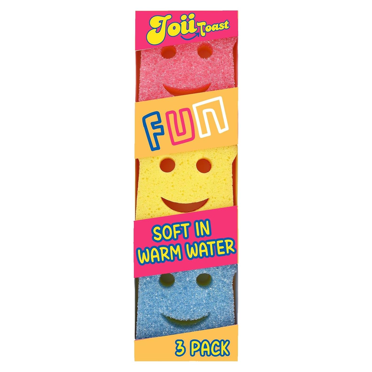 Esponjas de Cocina JoiiToast Doble Cara 3 Piezas Sin Rayones