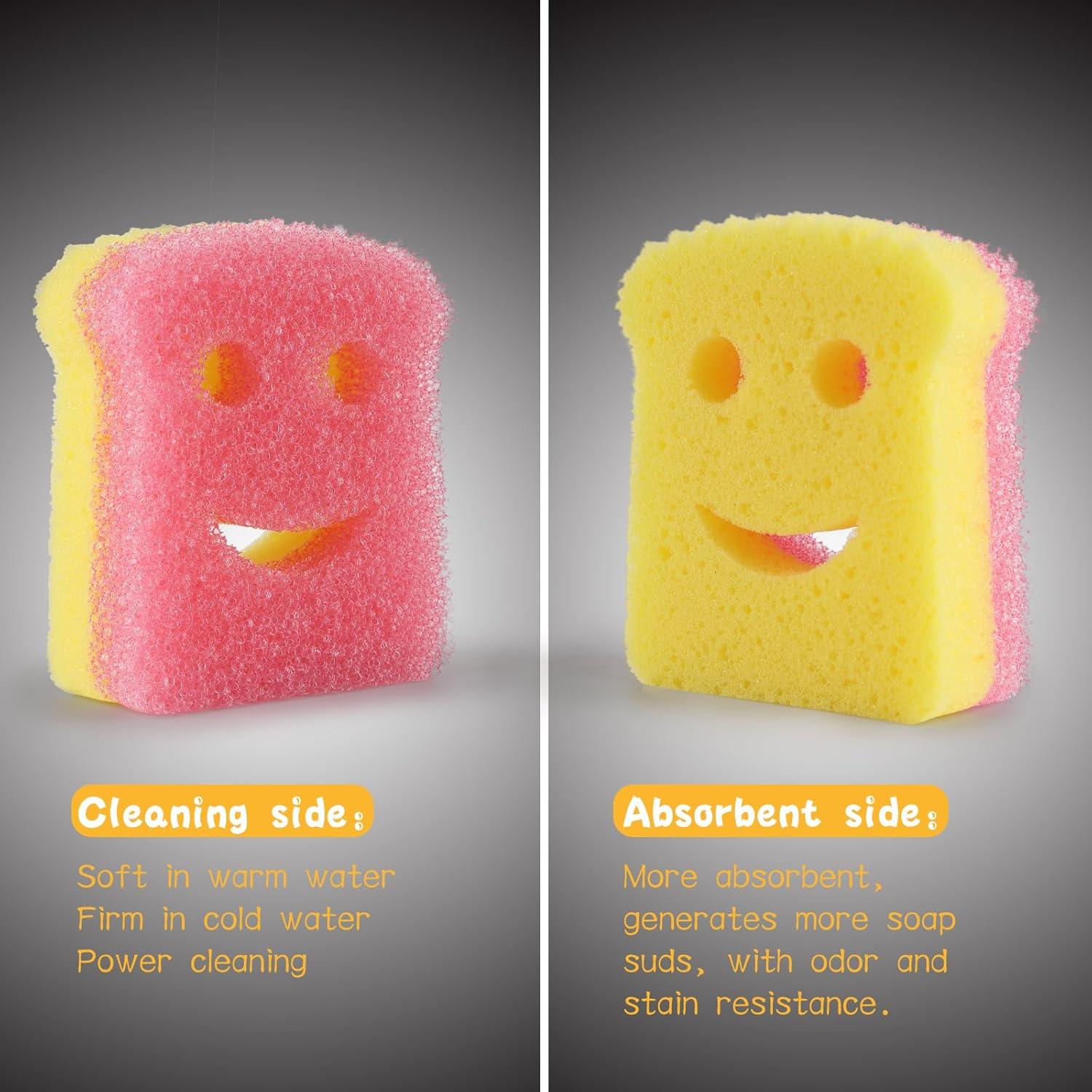 Esponjas de Cocina JoiiToast Doble Cara 3 Piezas Sin Rayones