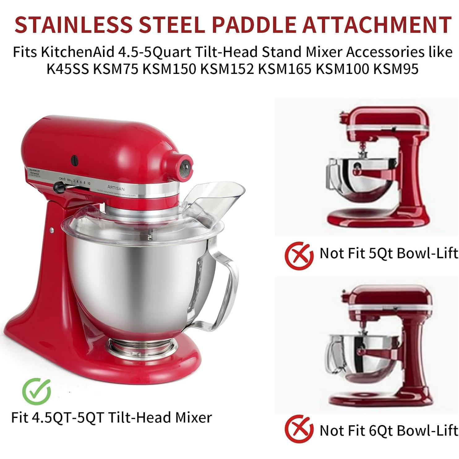 Tazón de Acero Inoxidable 5QT Gdrtwwh con Protección para Vertido KitchenAid