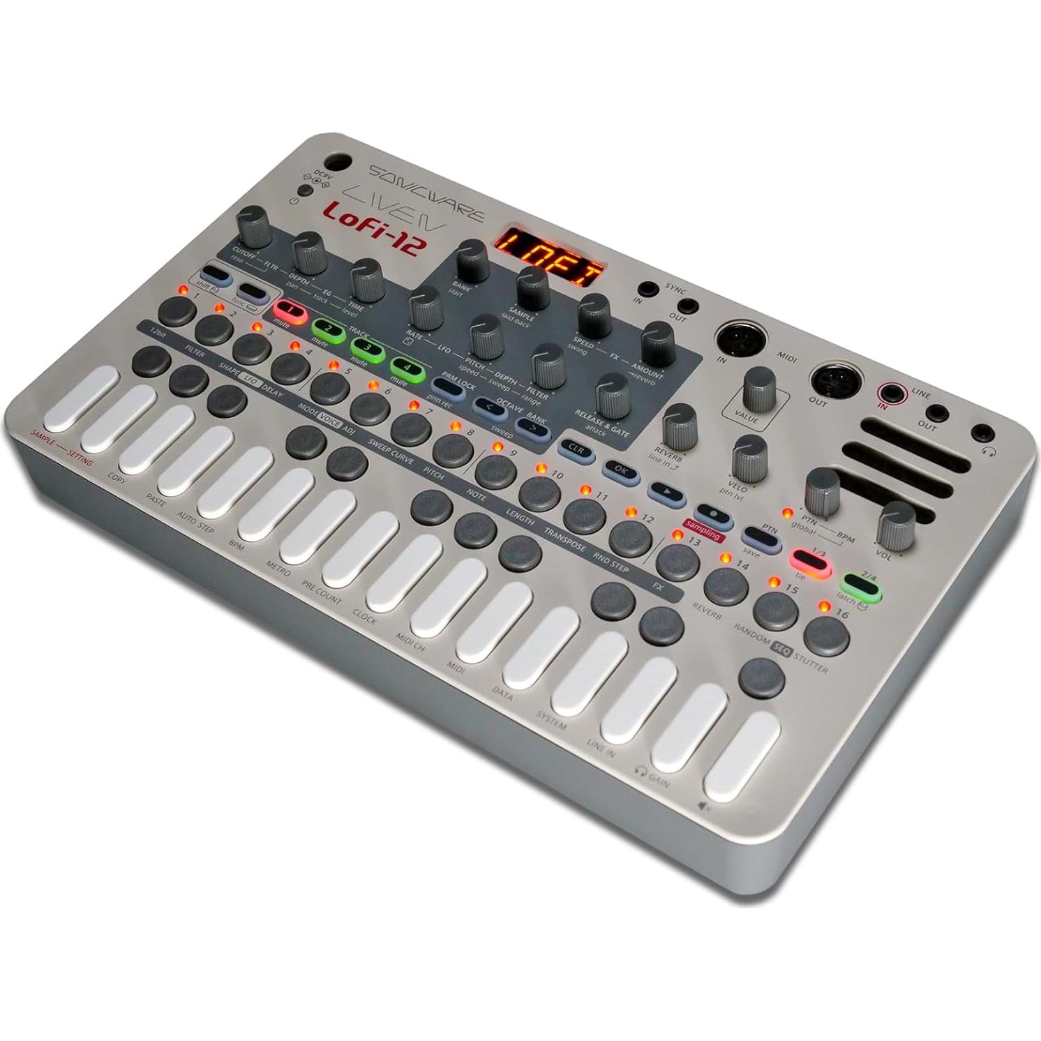 Groovebox Liven Lofi-12 Muestreo 12 bits 4 pistas