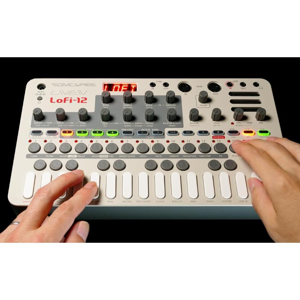 Groovebox Liven Lofi-12 Muestreo 12 bits 4 pistas