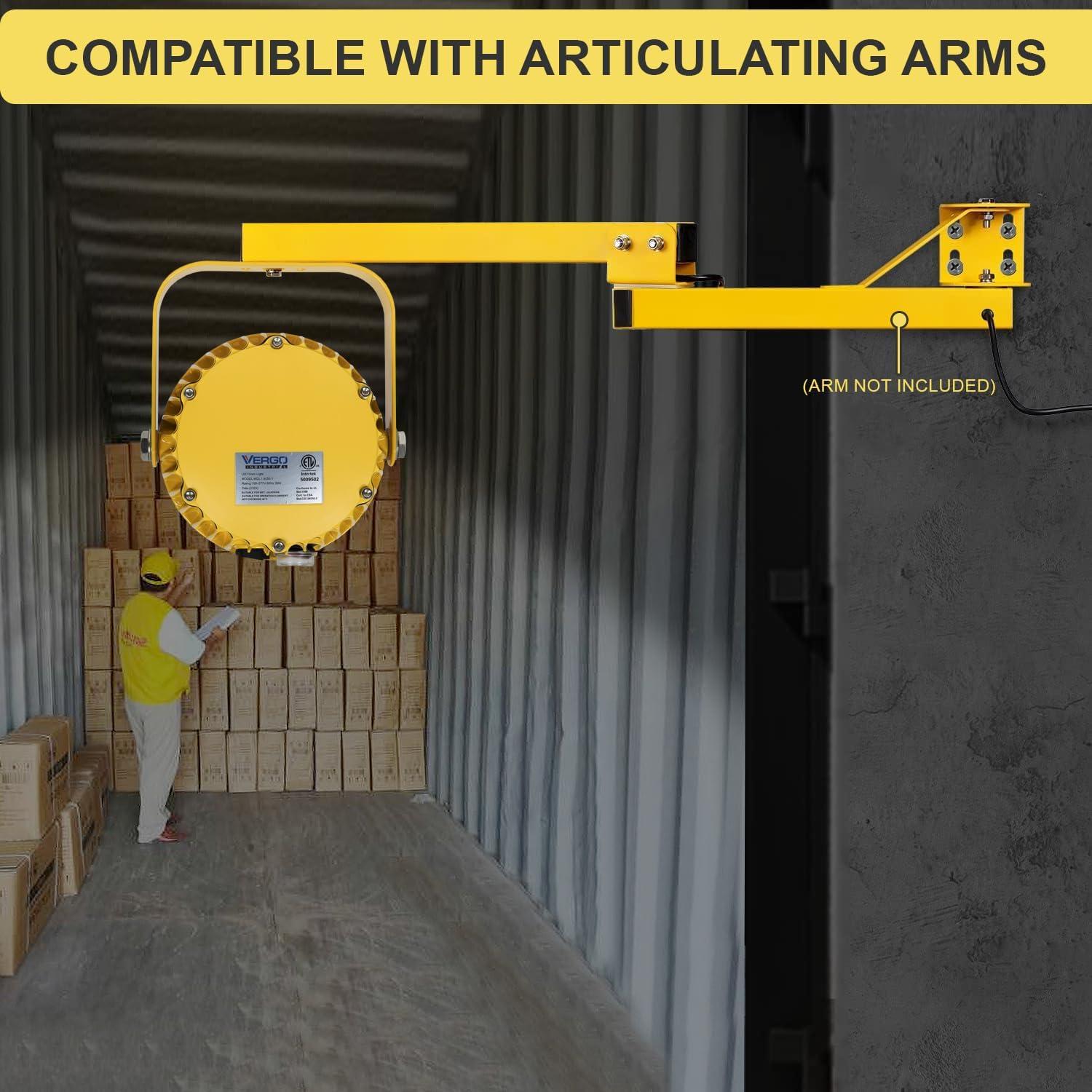 Luz LED Vergo Industrial 30W IP65 3500 Lúmenes Amarillo