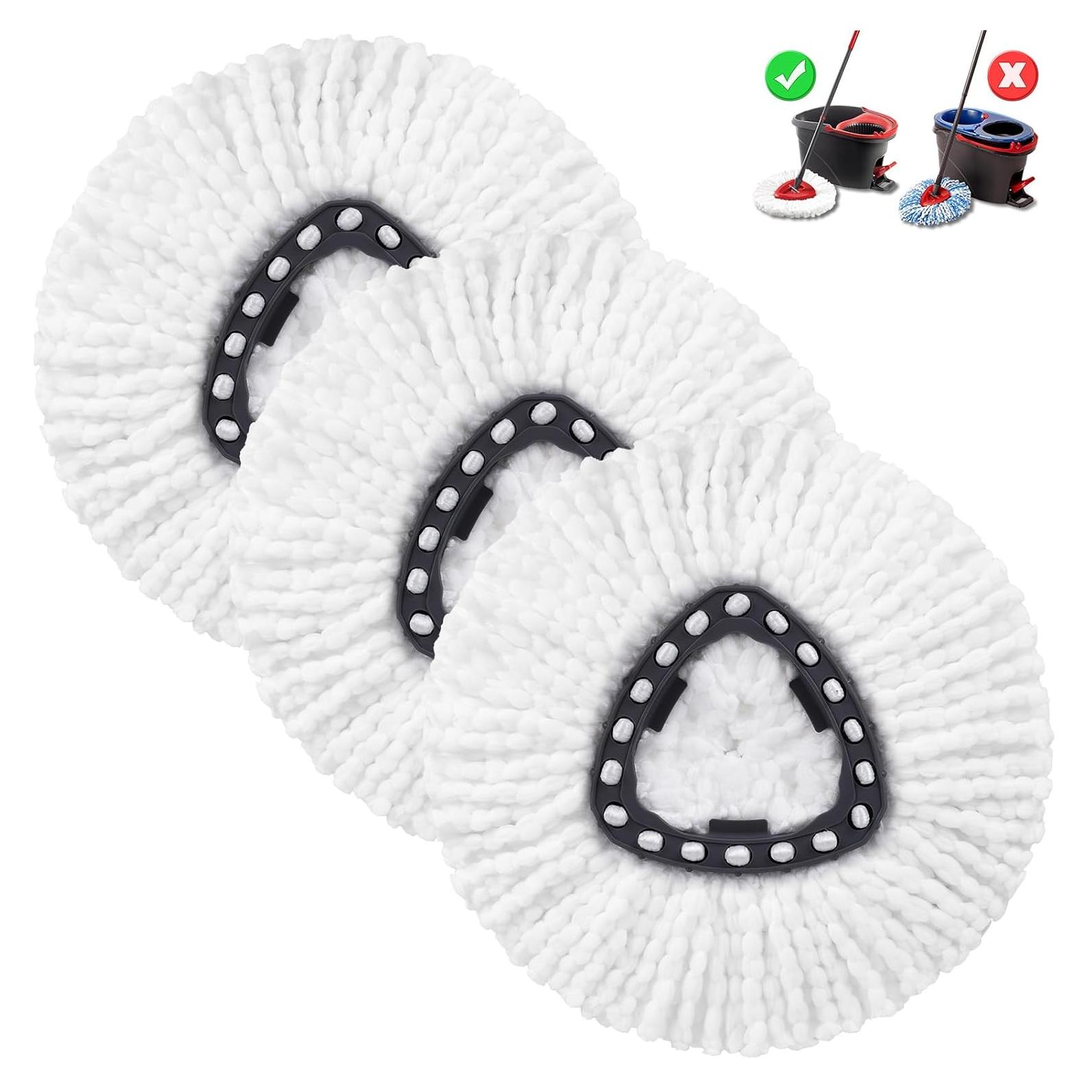 Cabezal de Repuesto para Mop Higfra 3 Paquetes Microfibra