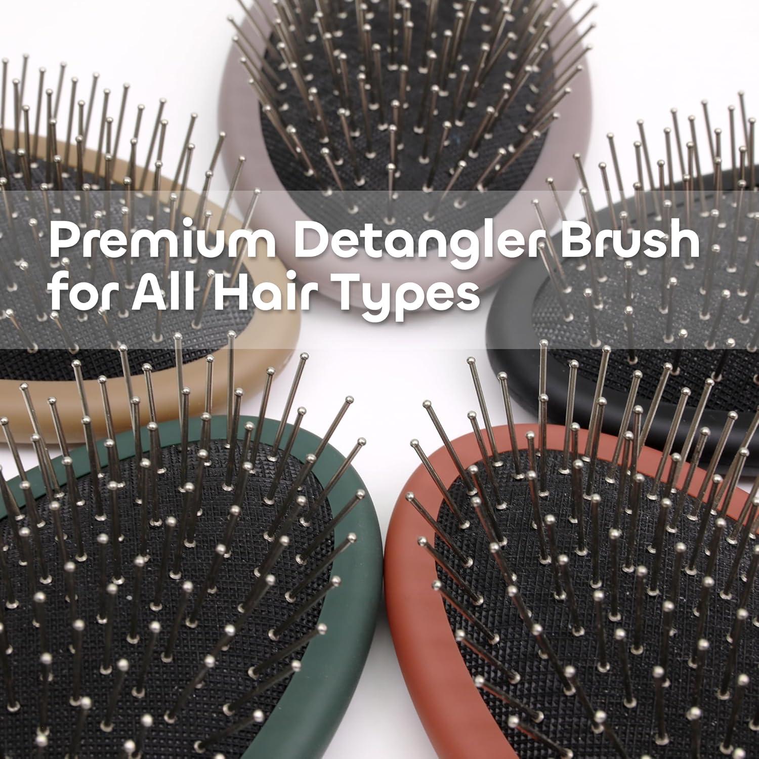 Cepillo Antiestático WeiLa Ovalado para Cabello y Pelucas - 2 Piezas