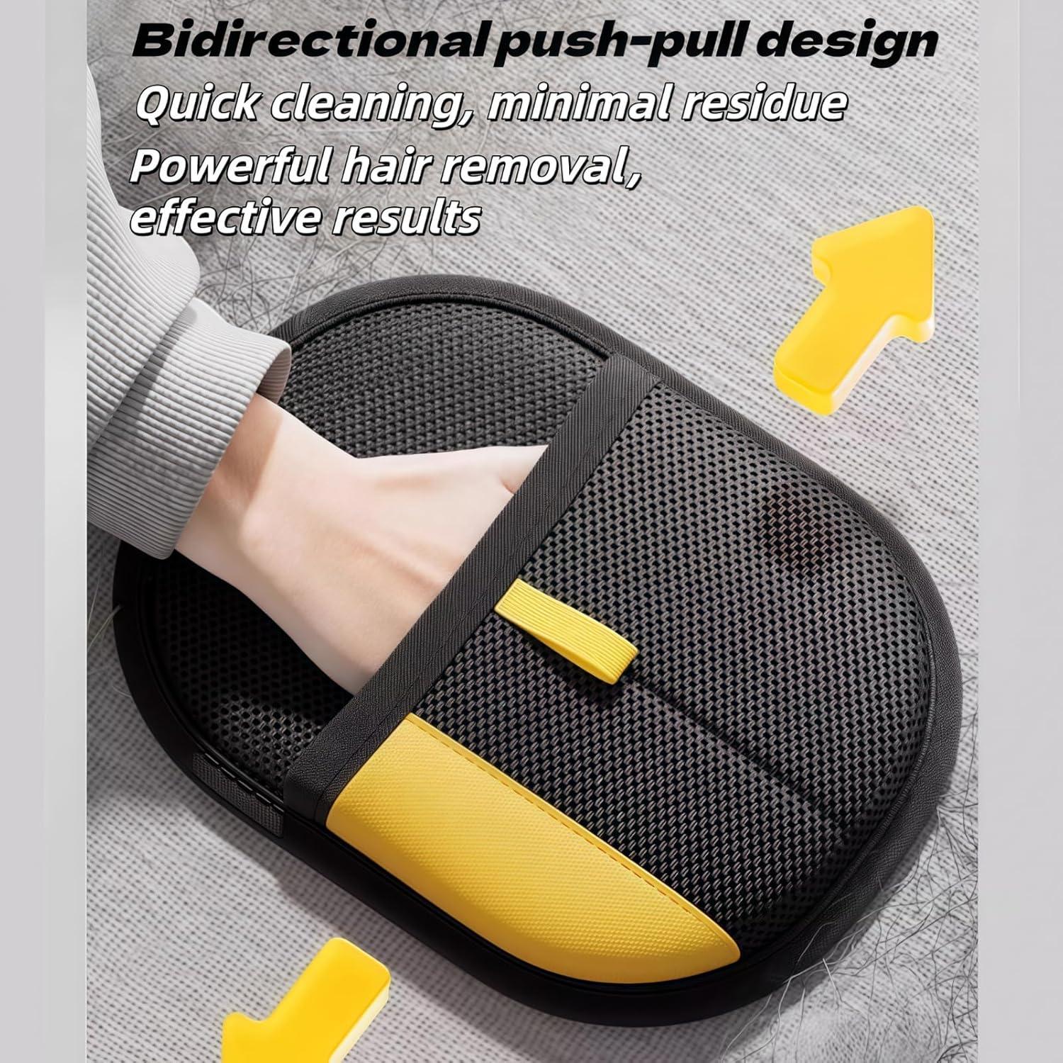 Pet Hair Removal Glove,2025 Nnew Electrostatic Gloves Pet Hair for Cats&Dogs，Reusable Double Sided Pet Hair Remover Electrostatic Gloves，Cat Hair Glove for Couch, Furniture, Carpet, Car Seat (1)